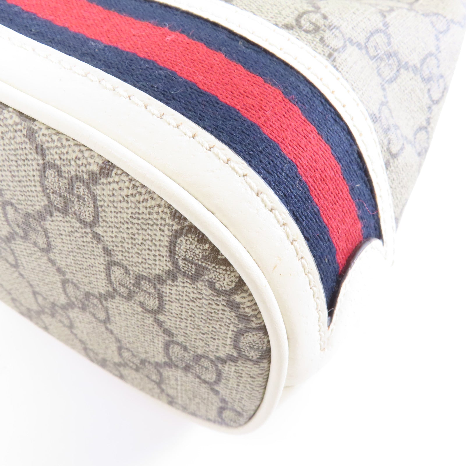 GUCCI 塗層帆布Ophidia GG Mini Bucket金扣肩背袋米色