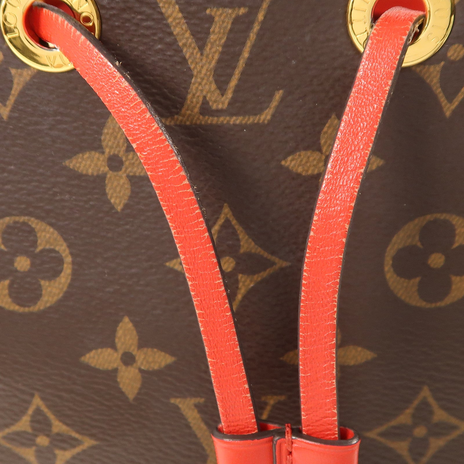 LOUIS VUITTON Monogram Neo Noe Bucket Bag金扣肩背袋Coquelicot