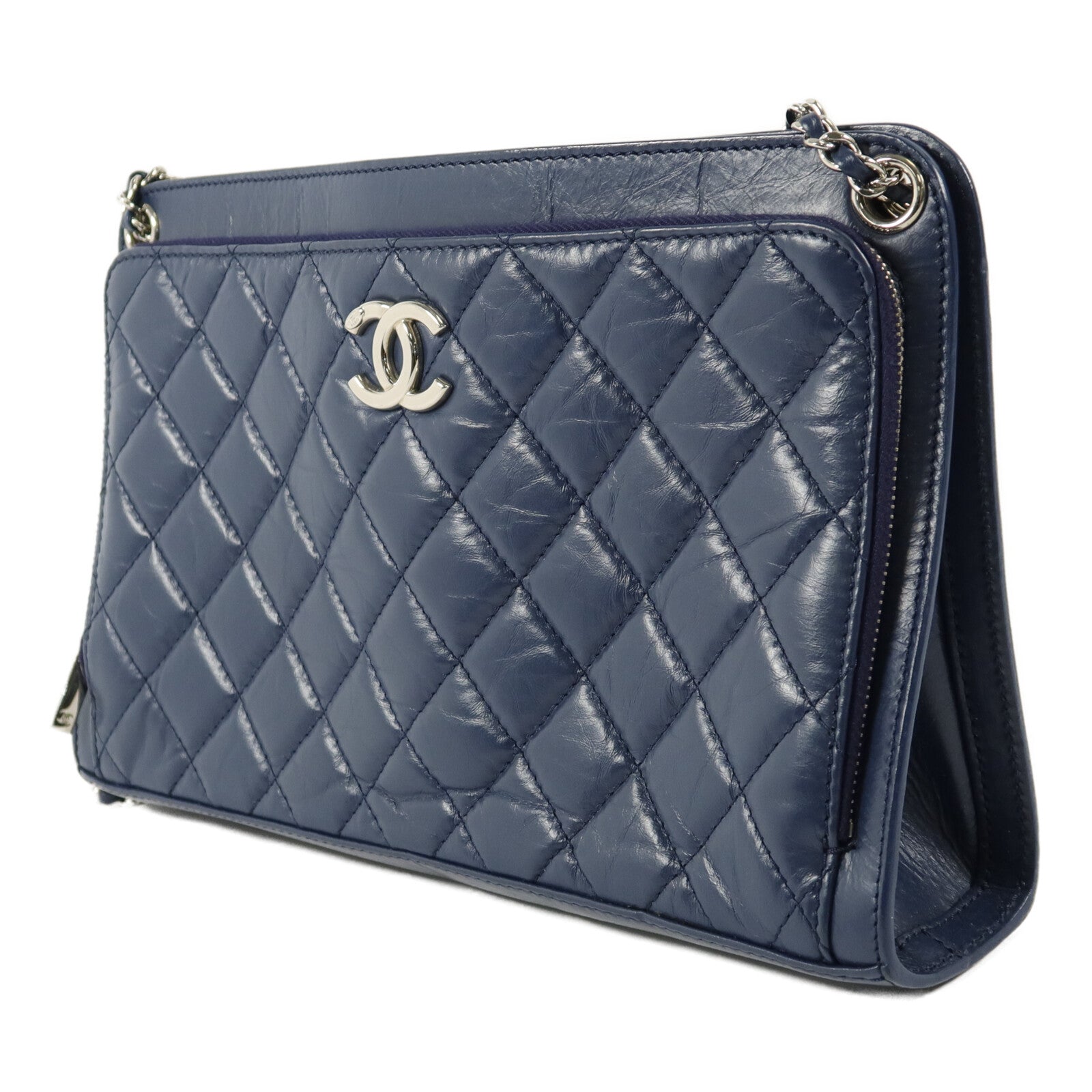 CHANEL 牛皮皮革Chain Shoulder Bag鏈帶肩背袋