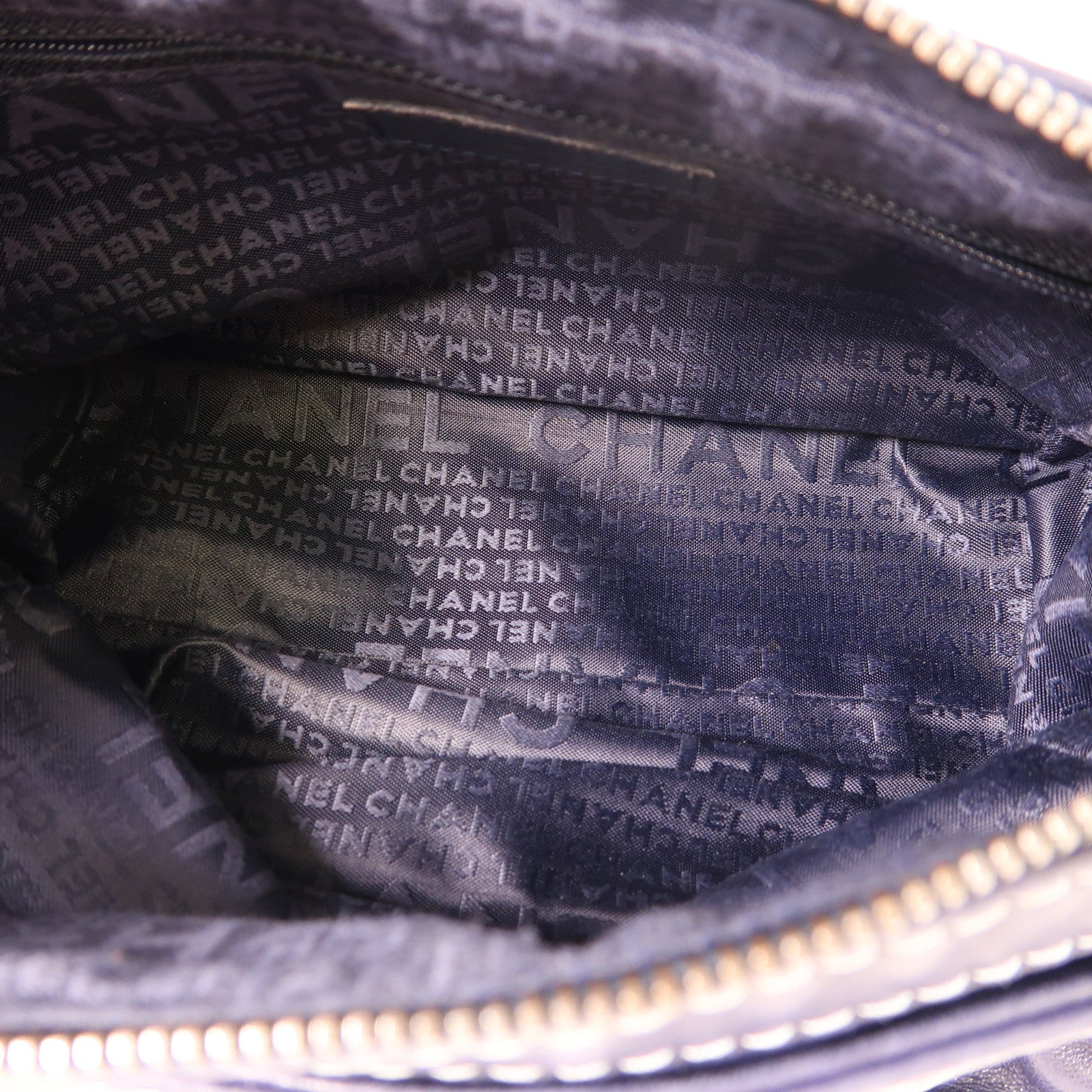 CHANEL 羊皮皮革Vintage Shoulder Bag銀扣鏈帶肩背袋