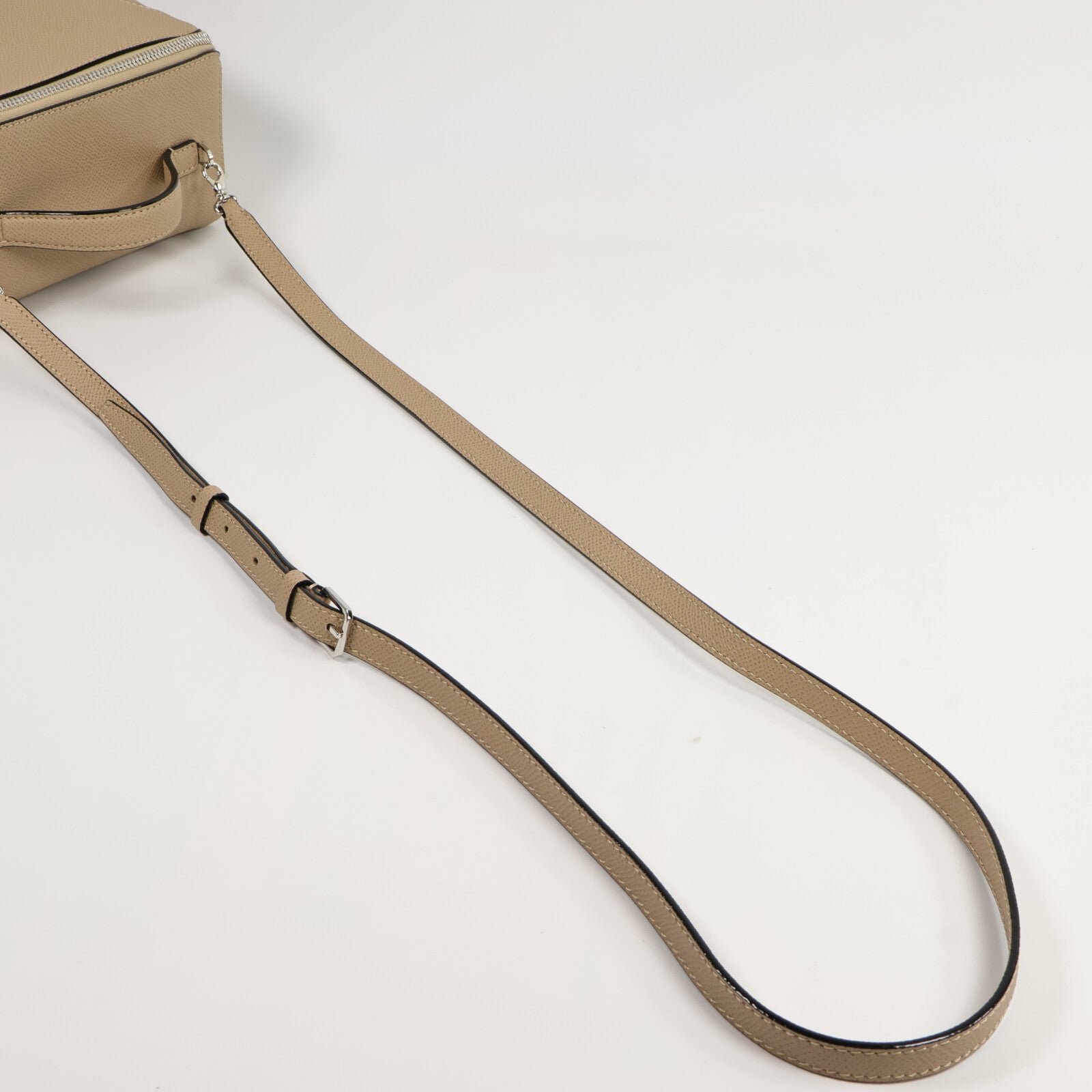 Valextra 牛皮皮革Valextra V-Line Crossbody手挽肩背兩用袋