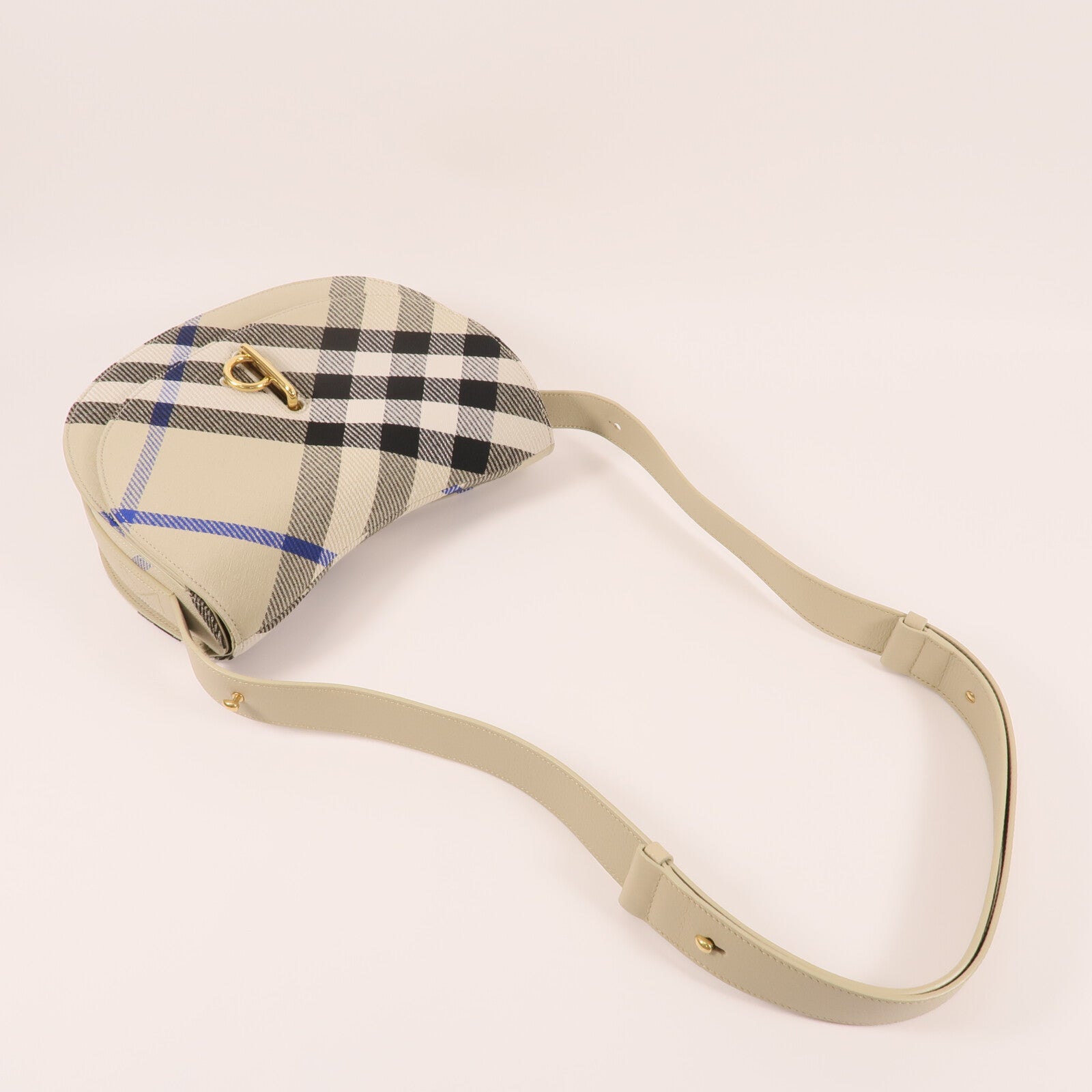 BURBERRY 帆布Shoulder Bag金扣肩背袋