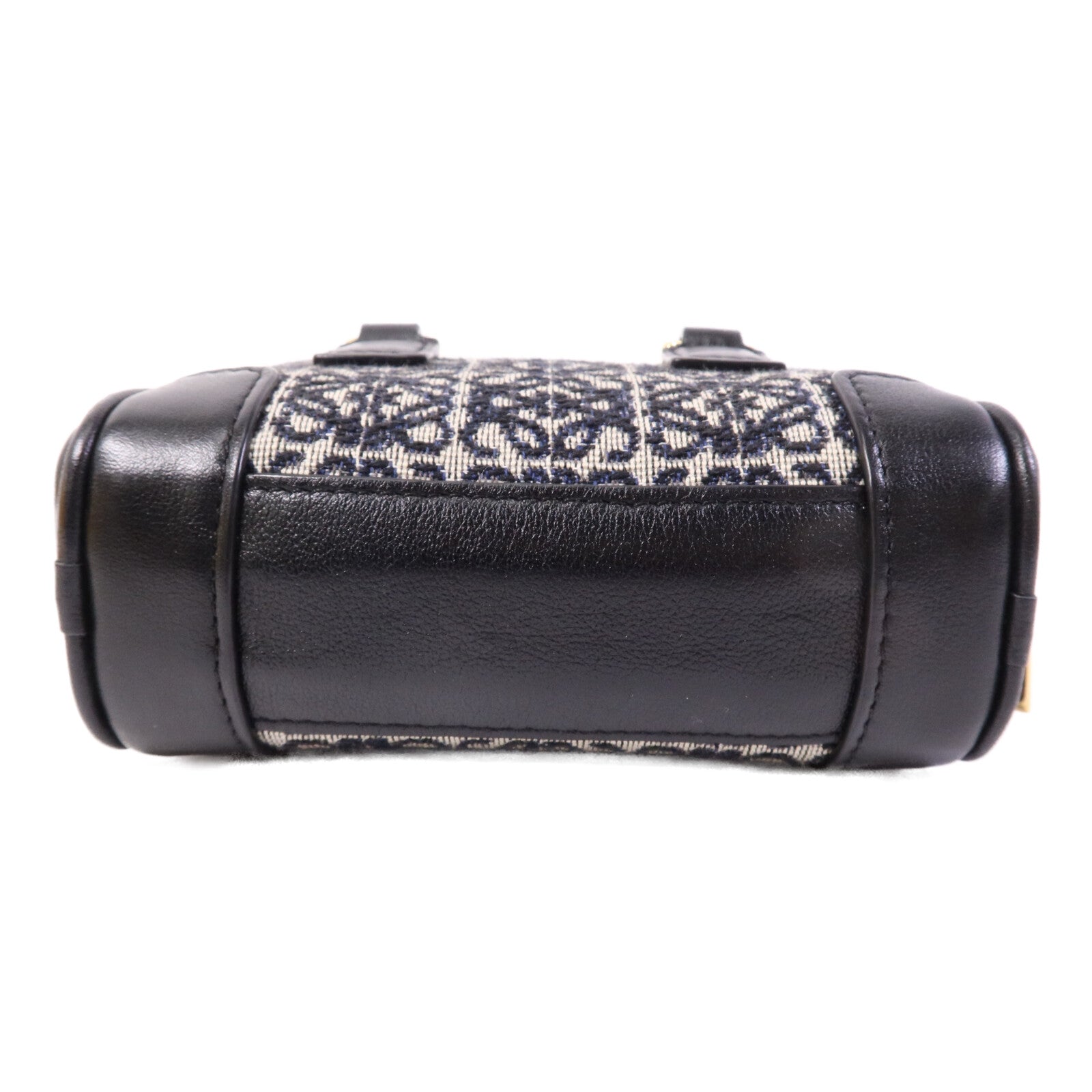 LOEWE 帆布Amazona Nano金扣鏈帶手挽肩背袋兩用袋