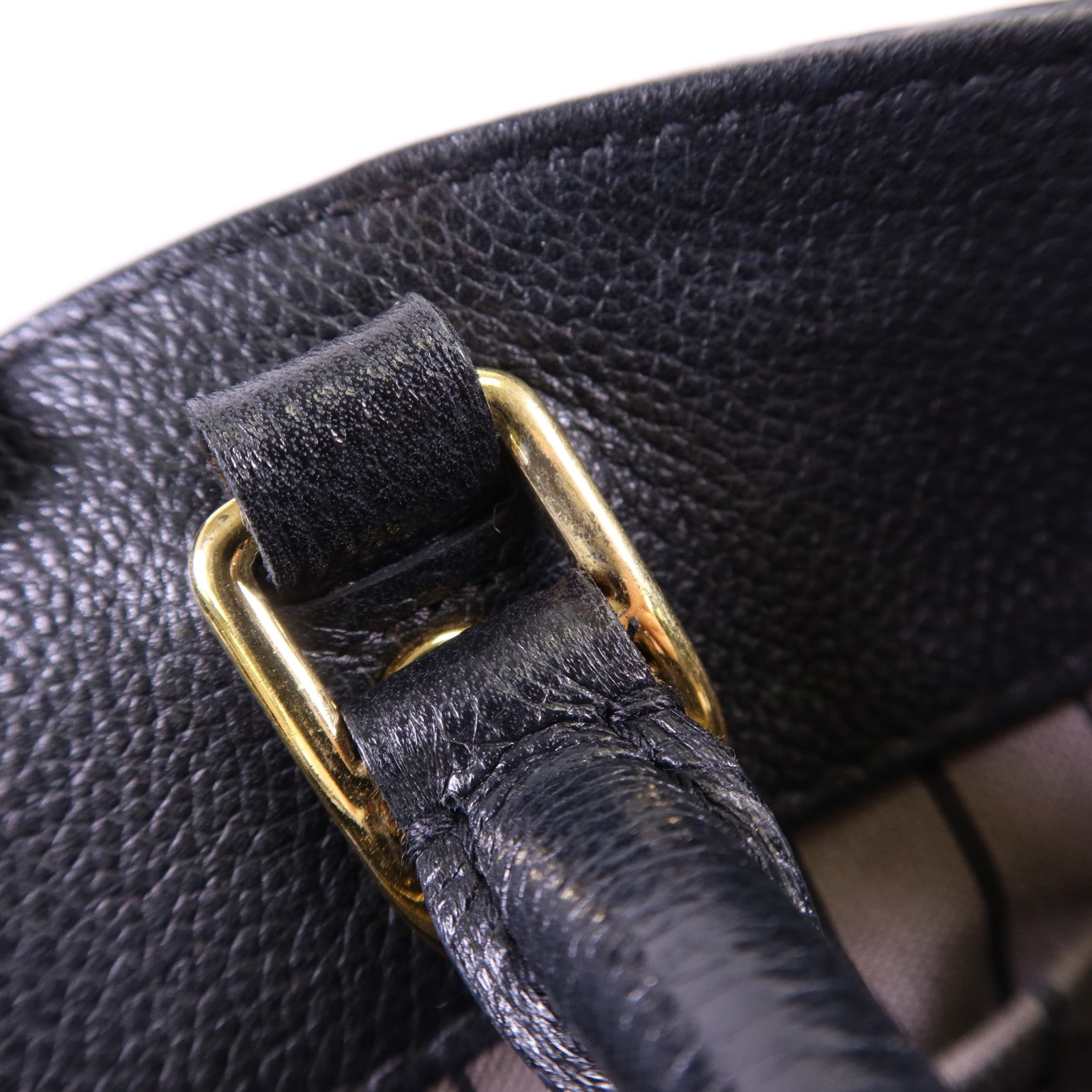 LOUIS VUITTON Monogram Empreinte Montaigne MM金扣手挽肩背兩用袋