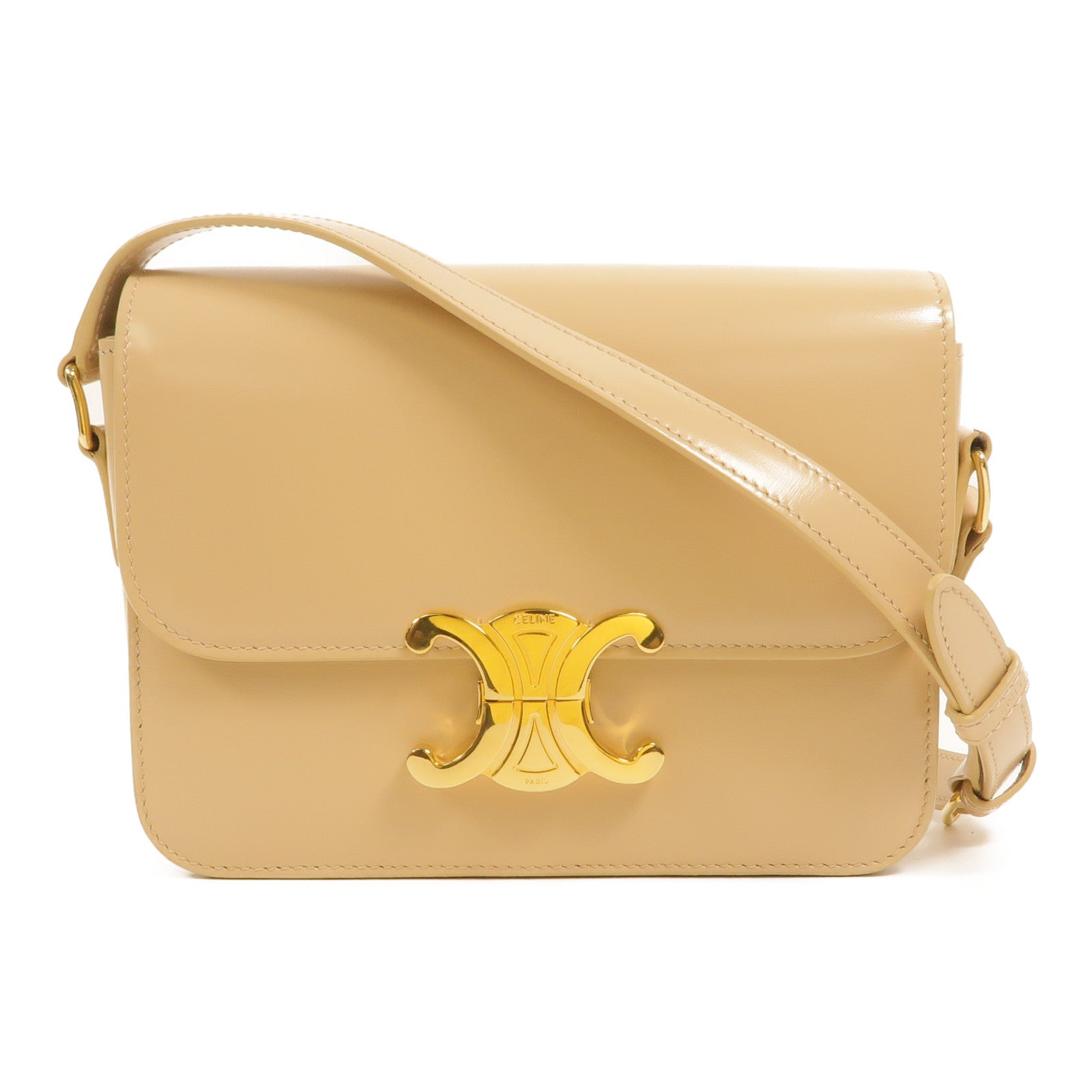 CELINE 牛皮皮革Teen Triomphe肩背袋