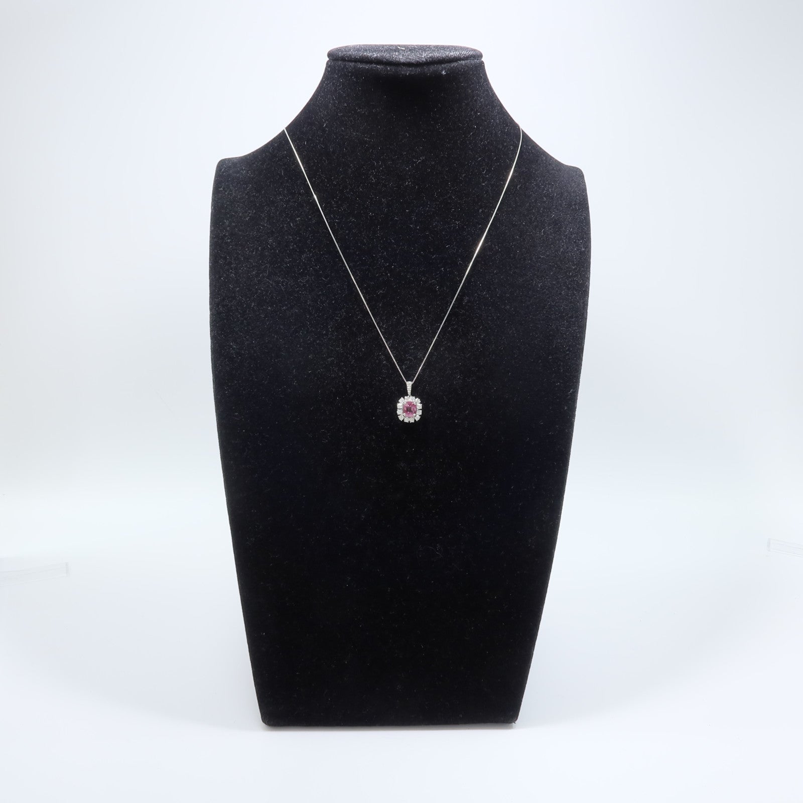JEWELRY PT950/PT850鉑金Spinel Diamond Necklace尖晶石/鑽石項鍊