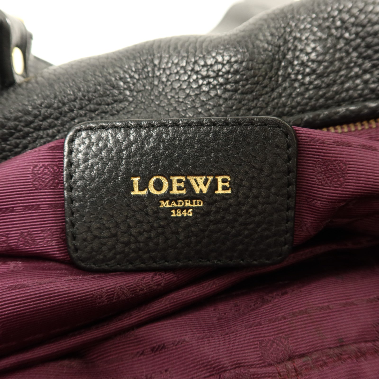 LOEWE 牛皮皮革Calle Hobo Bag肩背袋