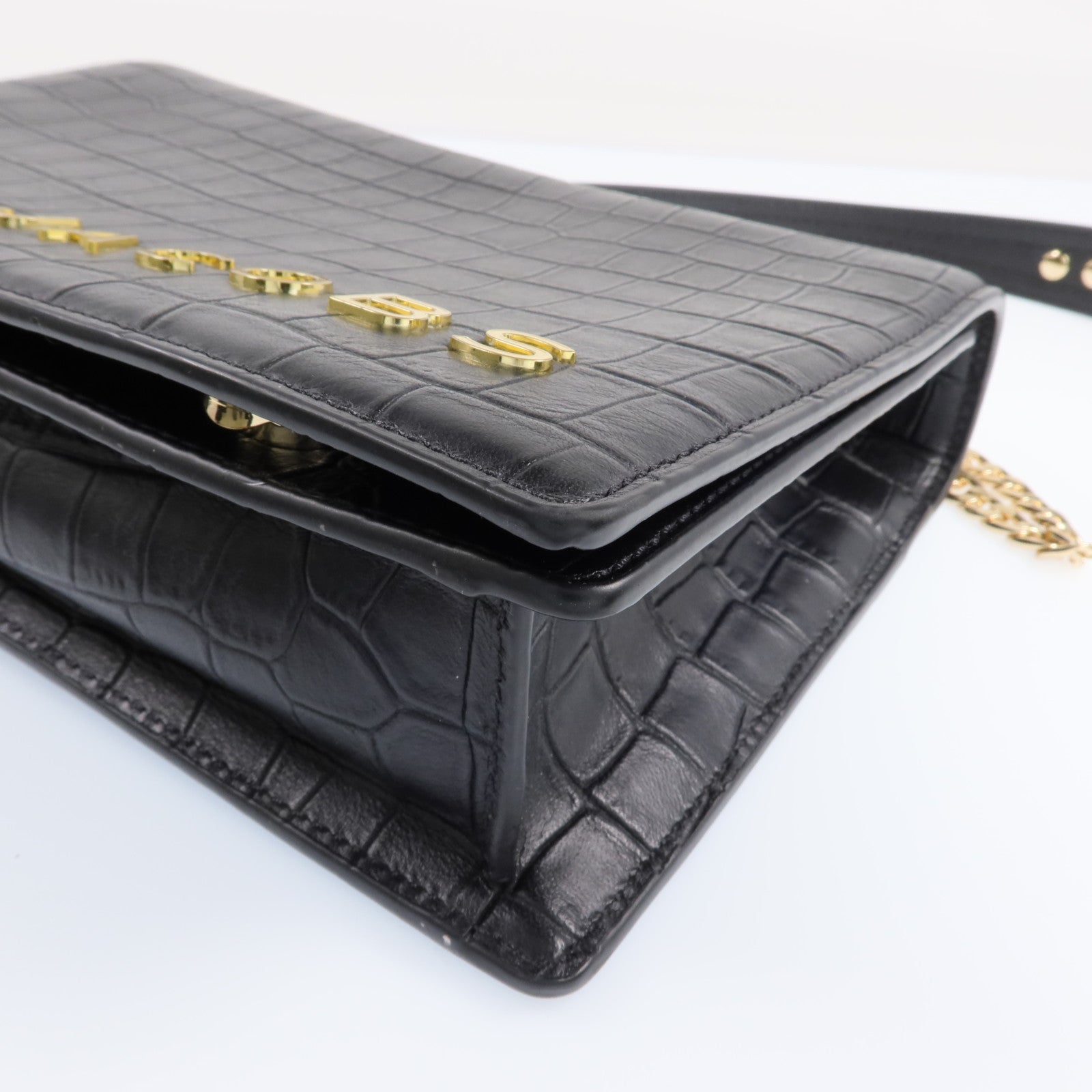 MARC BY MARC JACOBS 牛皮皮革Chain Shoulder Bag金扣鏈帶肩背袋