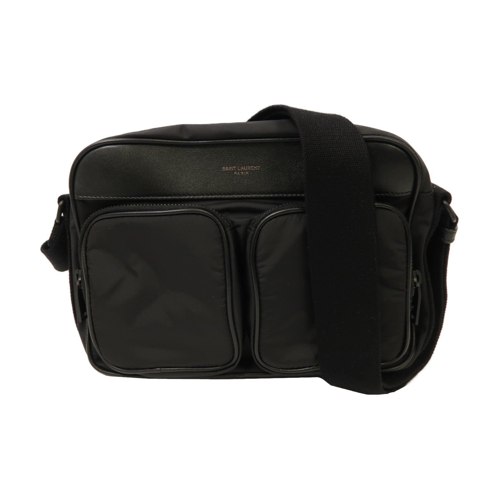 SAINT LAURENT 再生尼龍City New Camera Bag肩背袋黑色