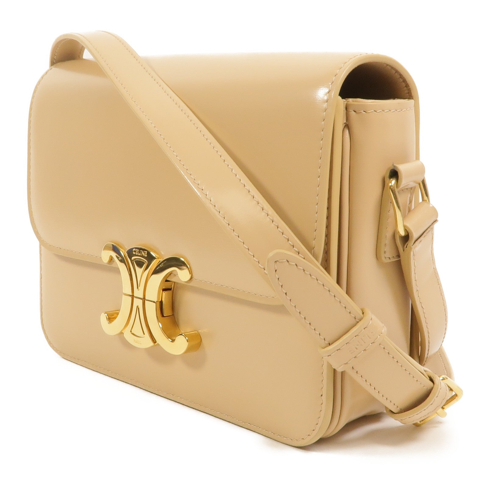 CELINE 牛皮皮革Teen Triomphe肩背袋