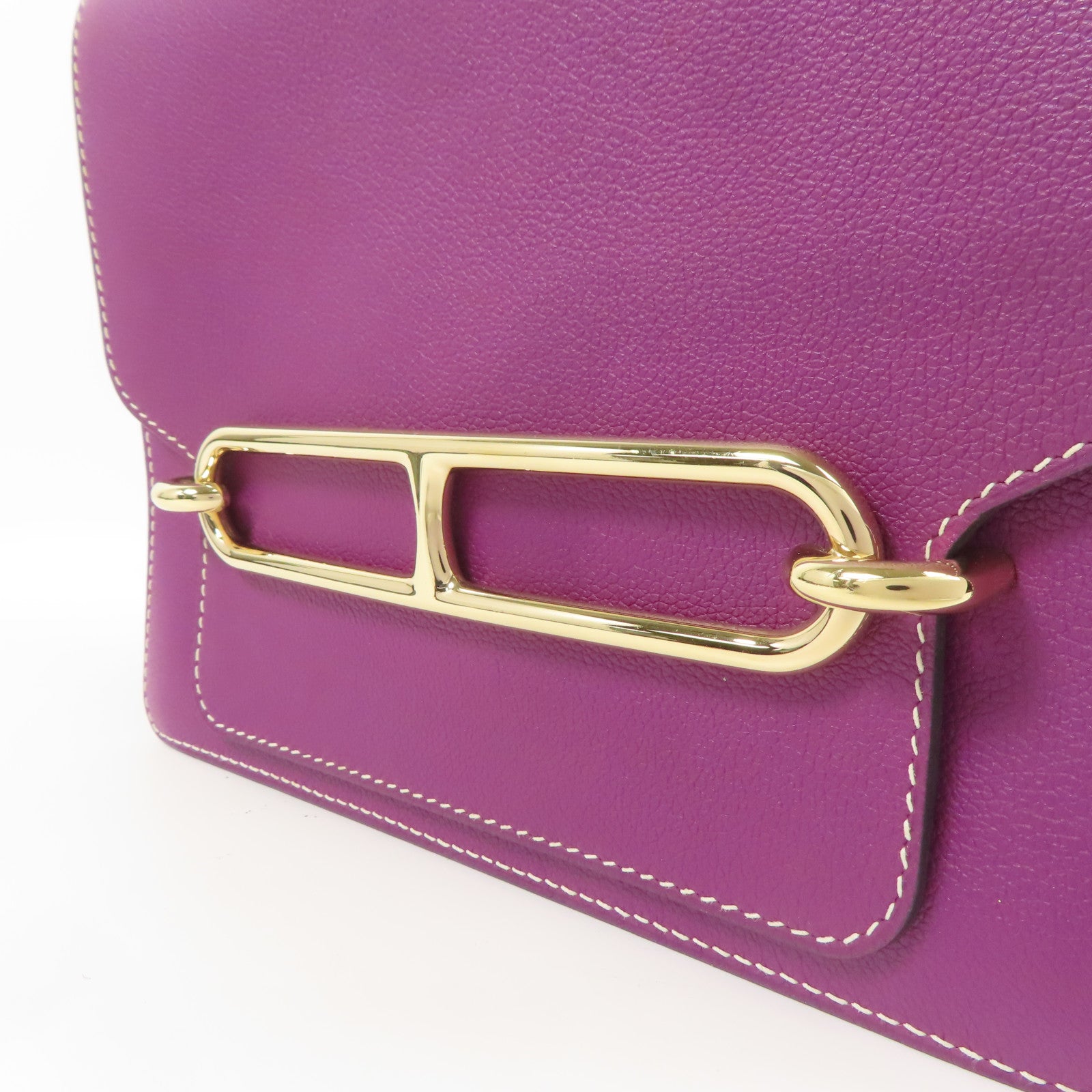 HERMES Evercolor皮革Roulis 23金扣肩背袋Anemone