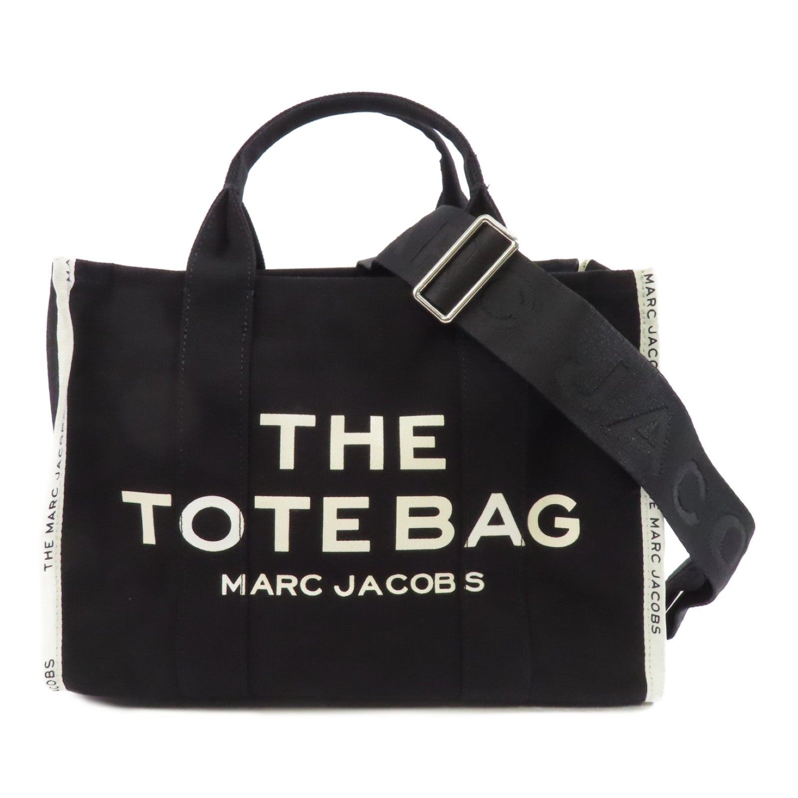 MARC JACOBS 帆布Tote Bag手挽肩背兩用袋黑色