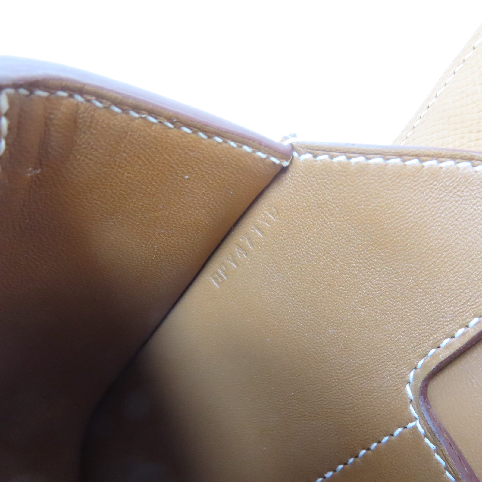 HERMES Epsom皮革Mini Della Caralleria金扣肩背袋Gold/棕色