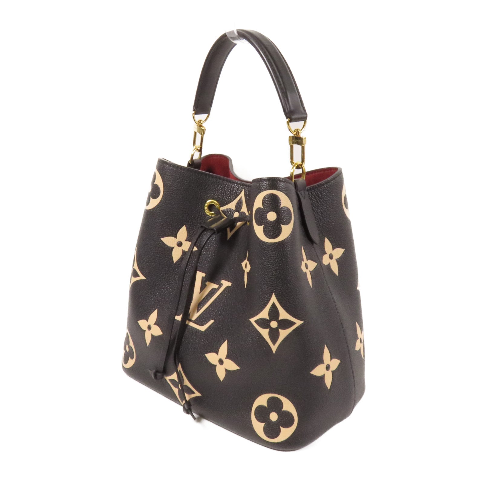 LOUIS VUITTON Monogram Empreinte Bicolor Neo Noe MM金扣手挽肩背兩用袋