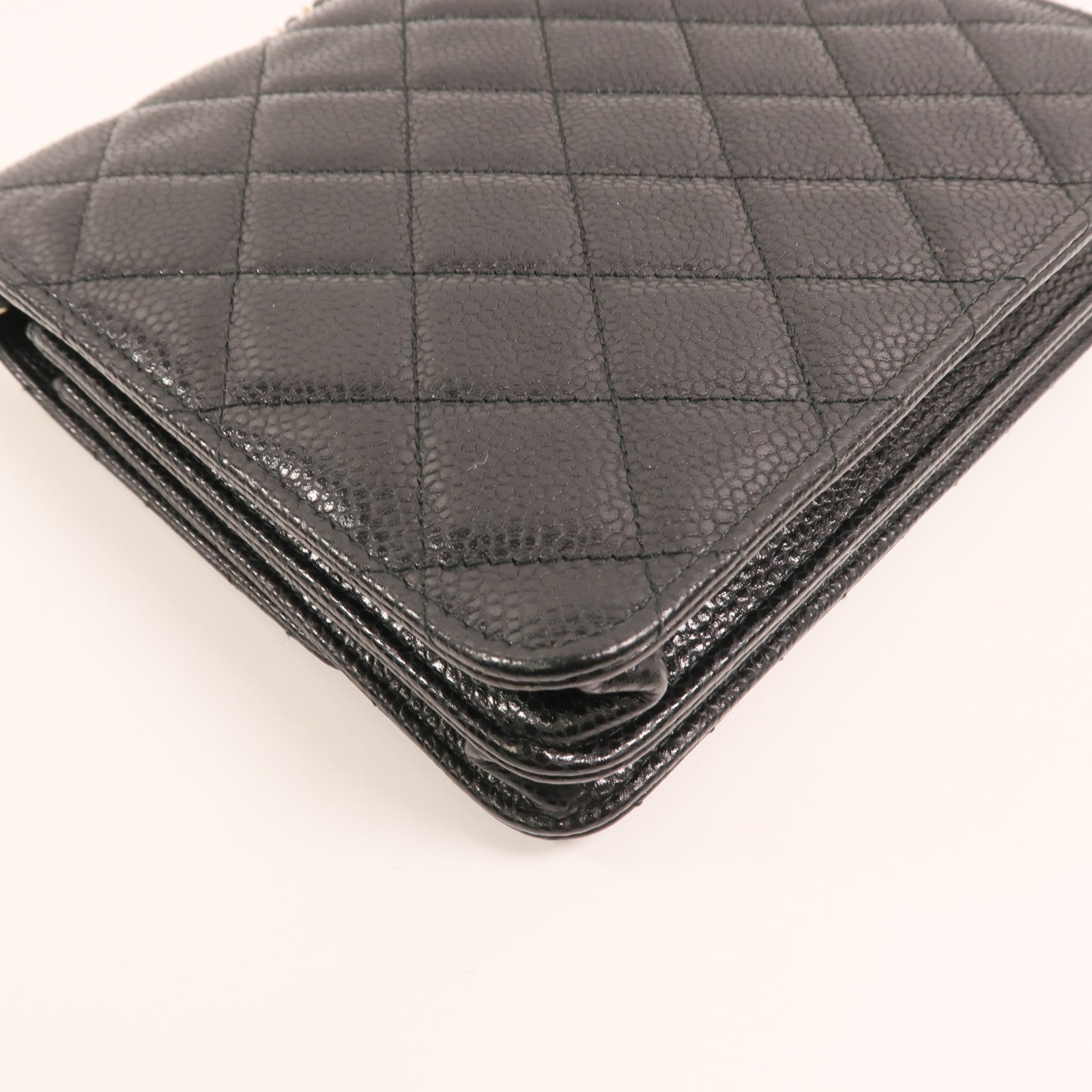 CHANEL 牛皮皮革Chain Shoulder金扣鏈帶肩背袋