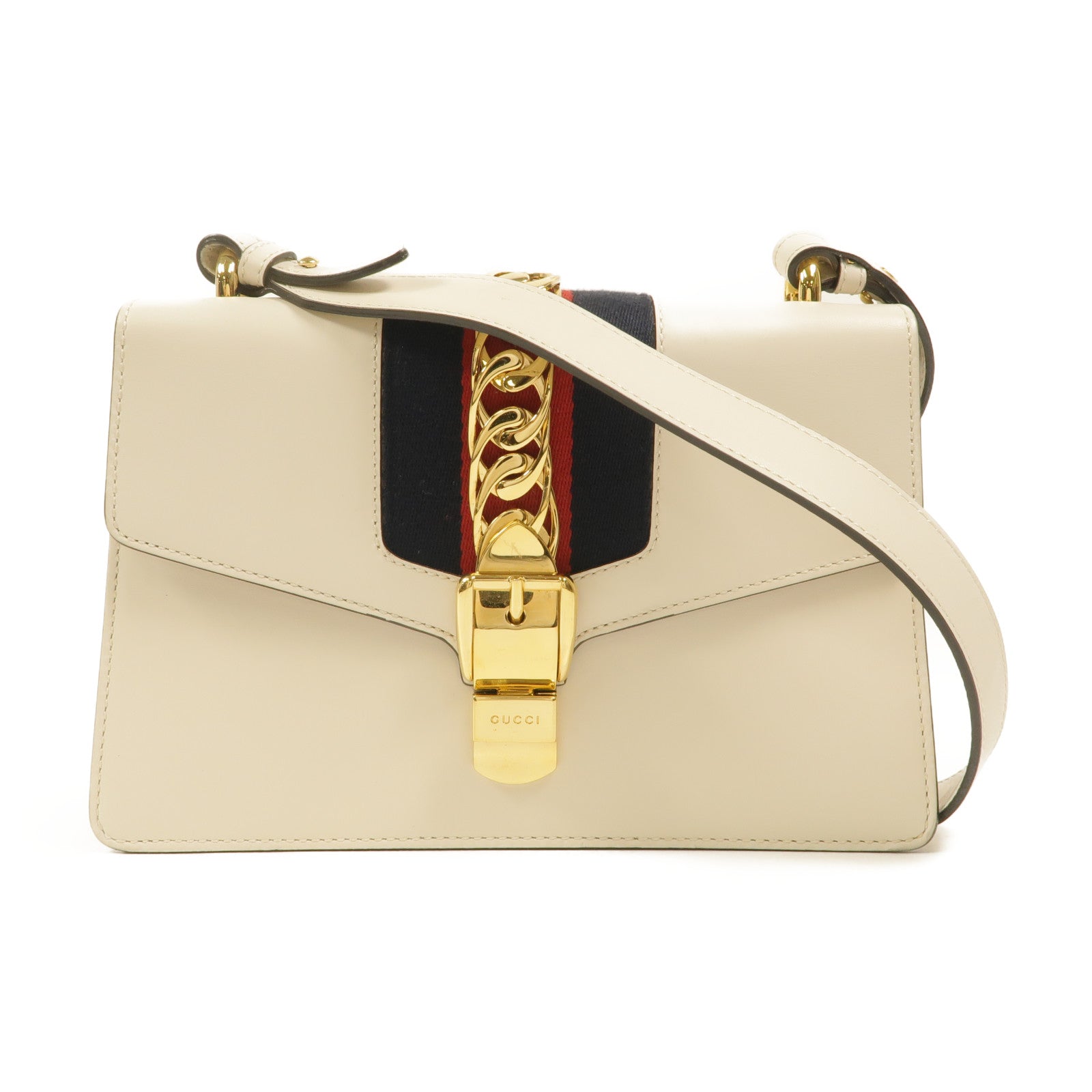 GUCCI 牛皮皮革Sylvie肩背袋