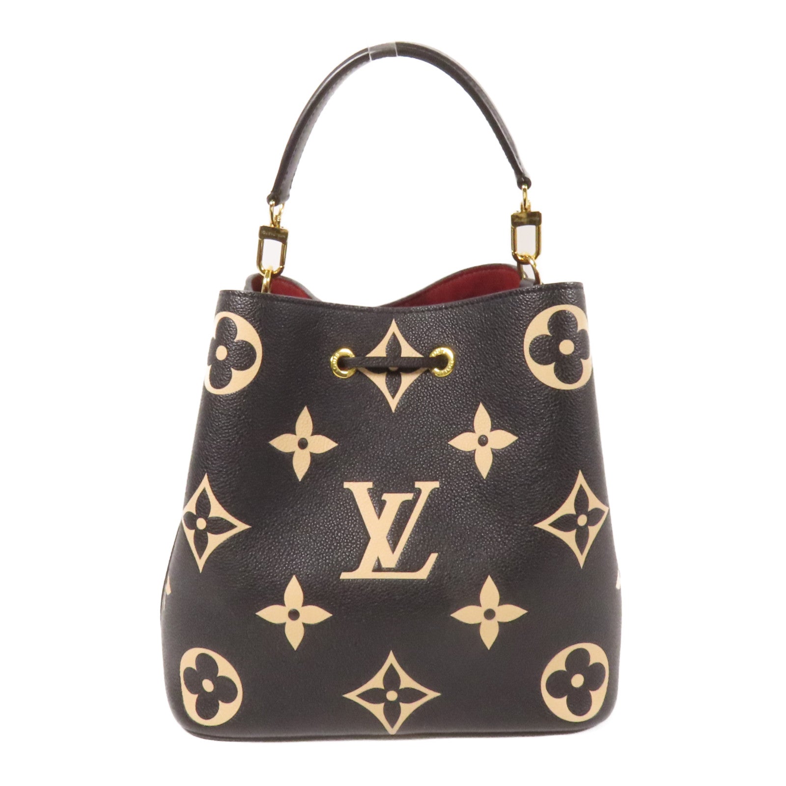 LOUIS VUITTON Monogram Empreinte Bicolor Neo Noe MM金扣手挽肩背兩用袋