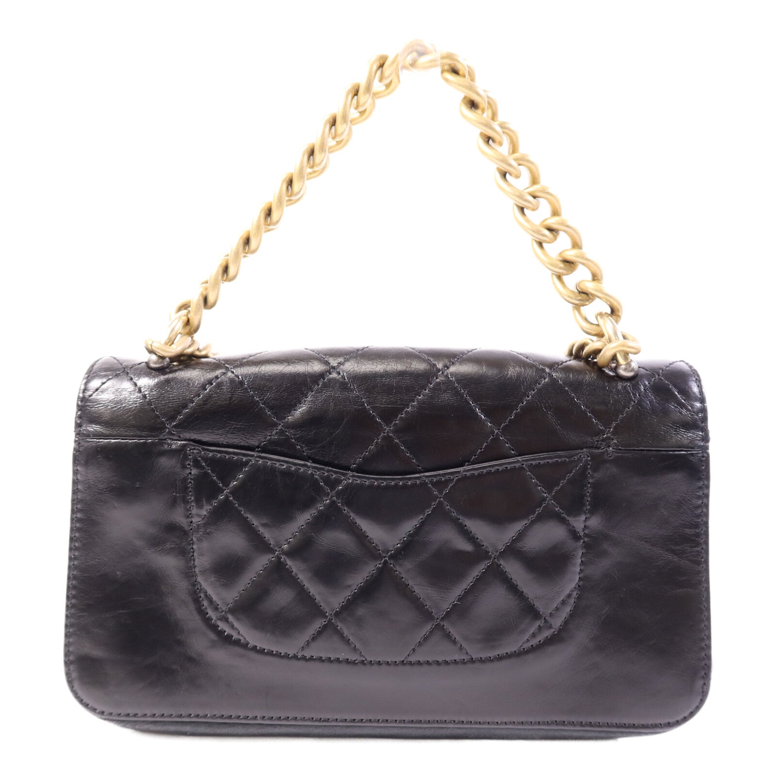 CHANEL 【激減優惠】牛皮皮革Chain Shoulder Bag金扣鏈帶肩背袋