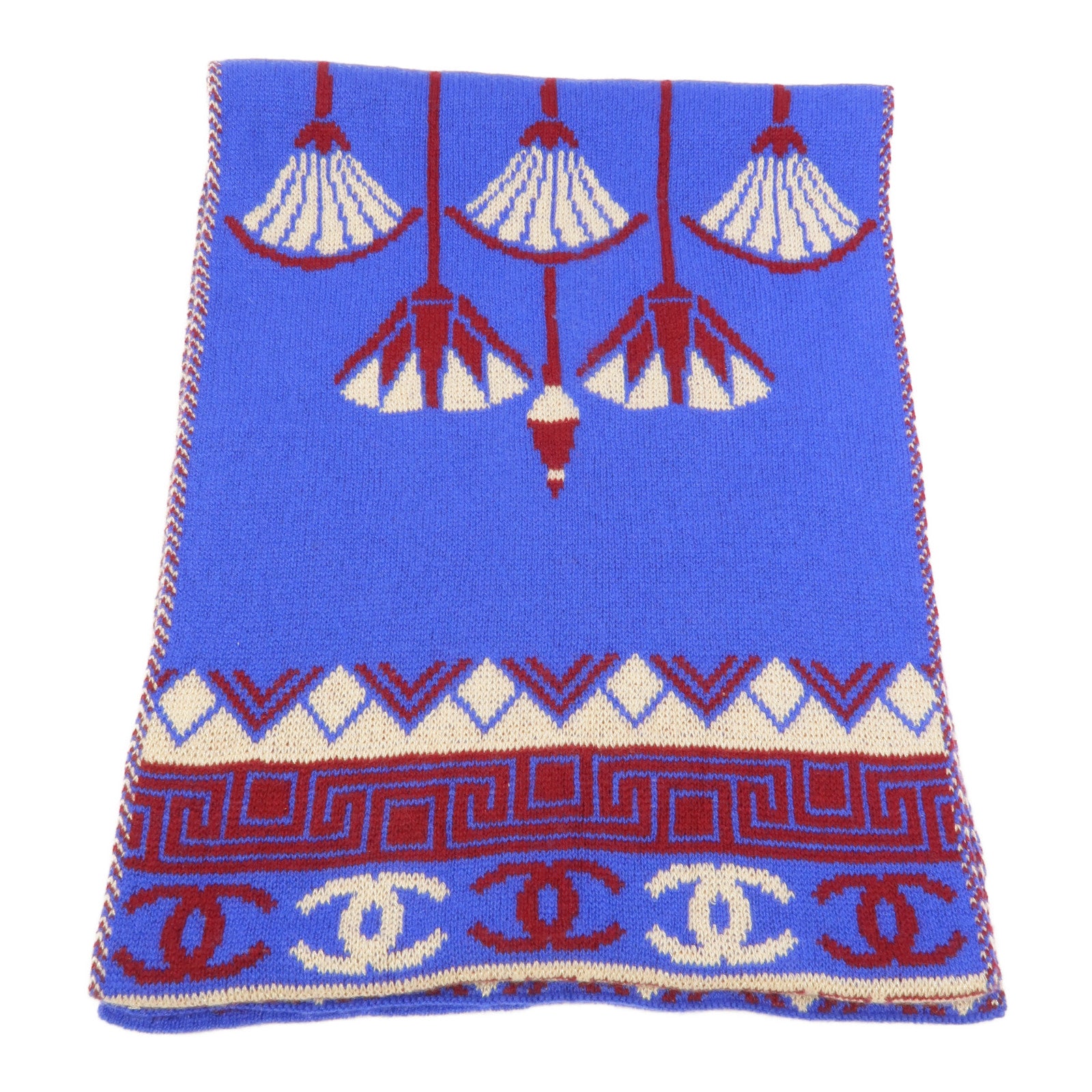 CHANEL Cashmere/Viscose/Met Scarf 圍巾