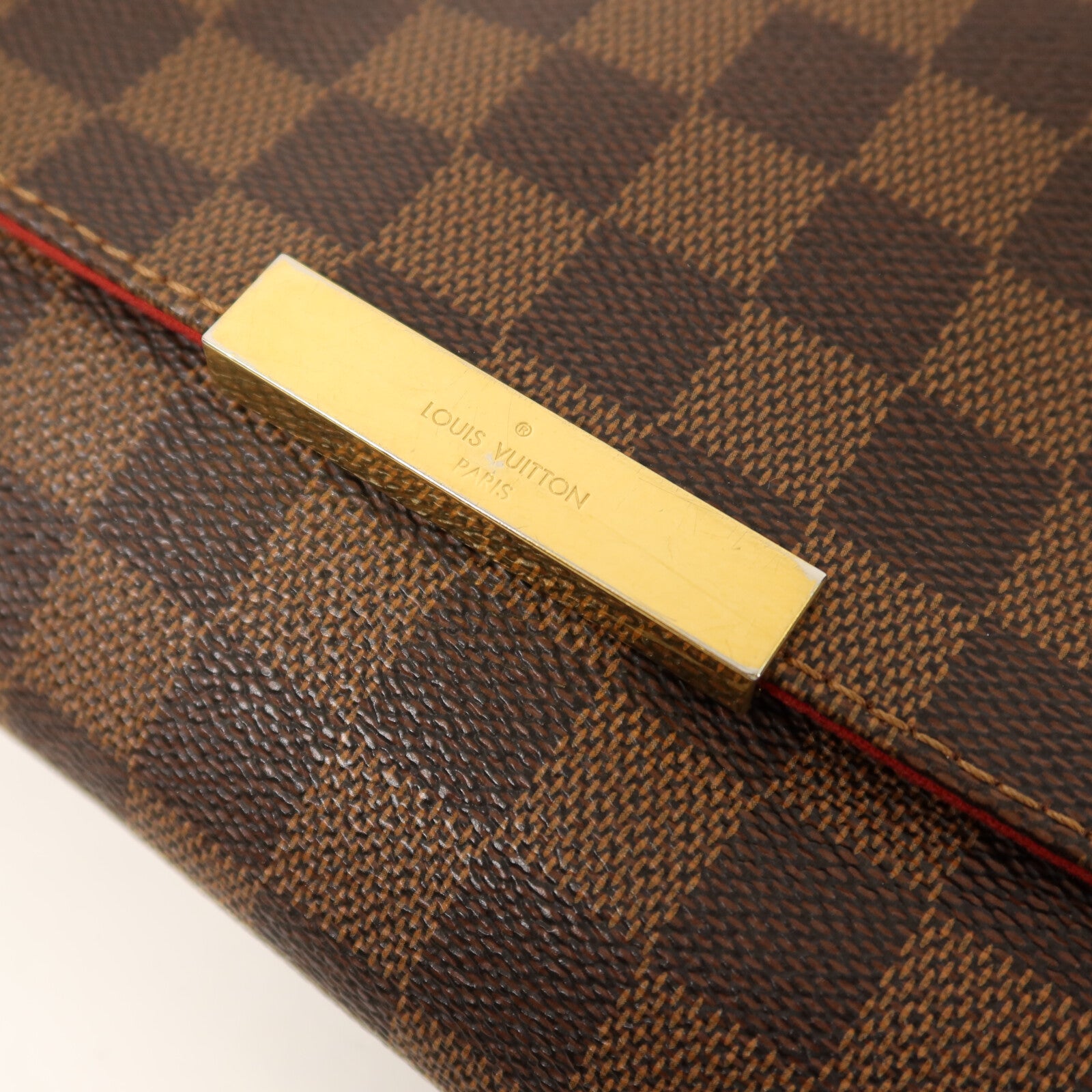 LOUIS VUITTON Damier Favorite MM金扣手挽肩背兩用袋