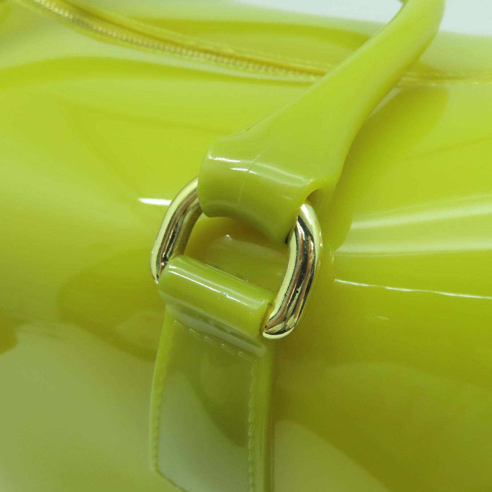 Furla PVC Handbag金扣手挽肩背兩用袋綠色