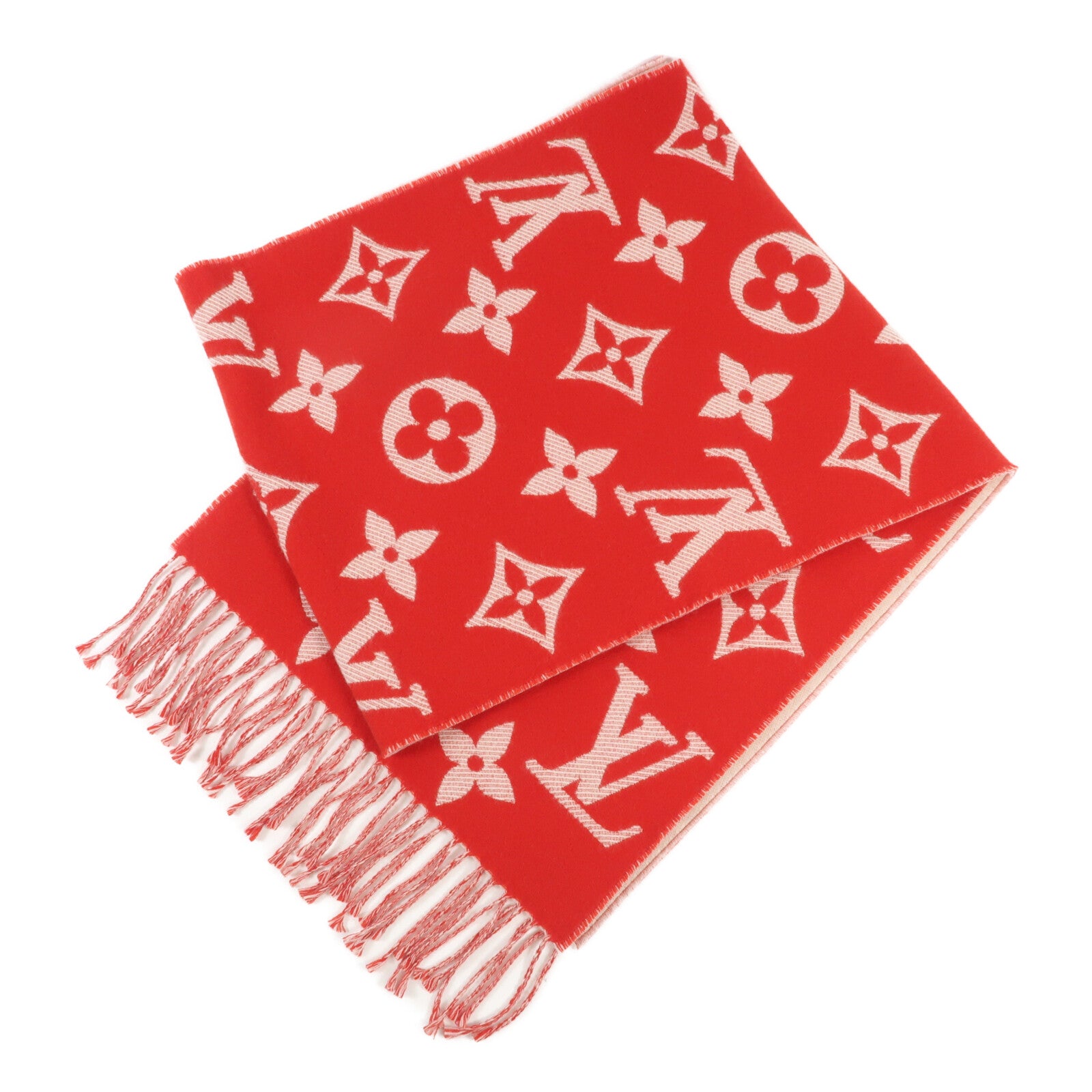 LOUIS VUITTON 羊絨Cashmere Muffler圍巾