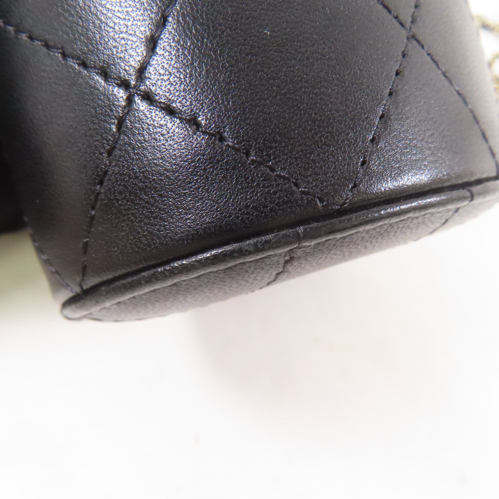 CHANEL 【激減優惠】牛皮皮革Chain Shoulder金扣鏈帶肩背袋黑色