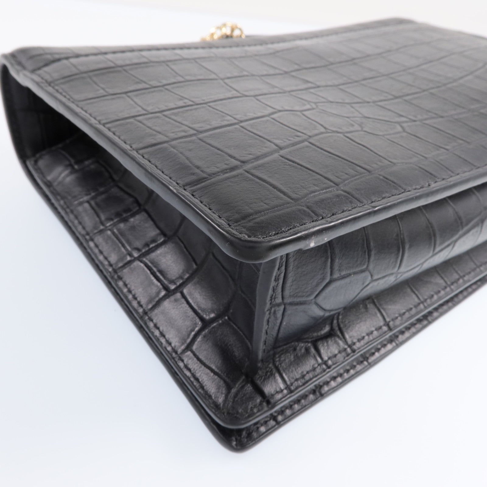 MARC BY MARC JACOBS 牛皮皮革Chain Shoulder Bag金扣鏈帶肩背袋