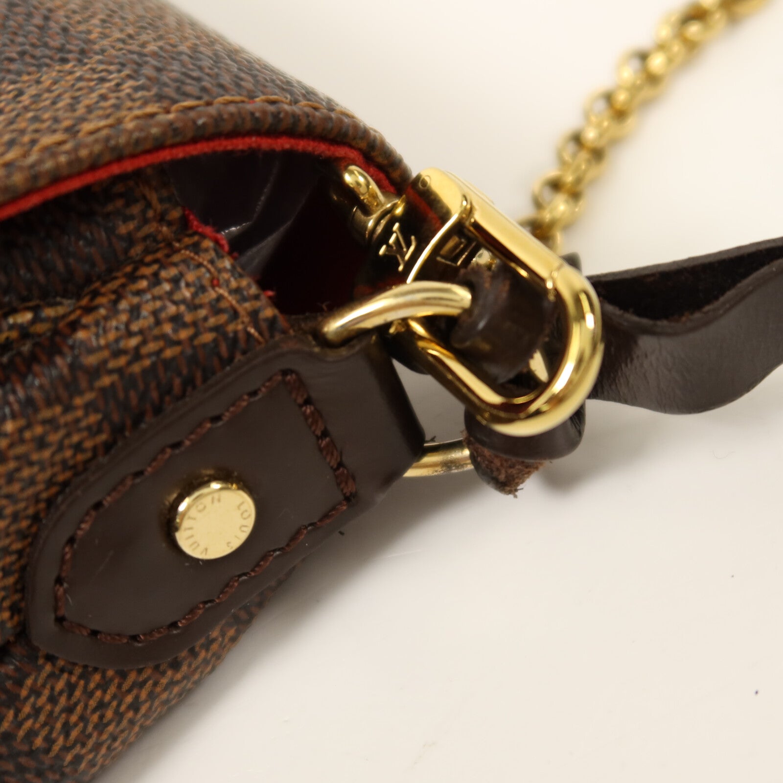 LOUIS VUITTON Damier Favorite MM金扣手挽肩背兩用袋