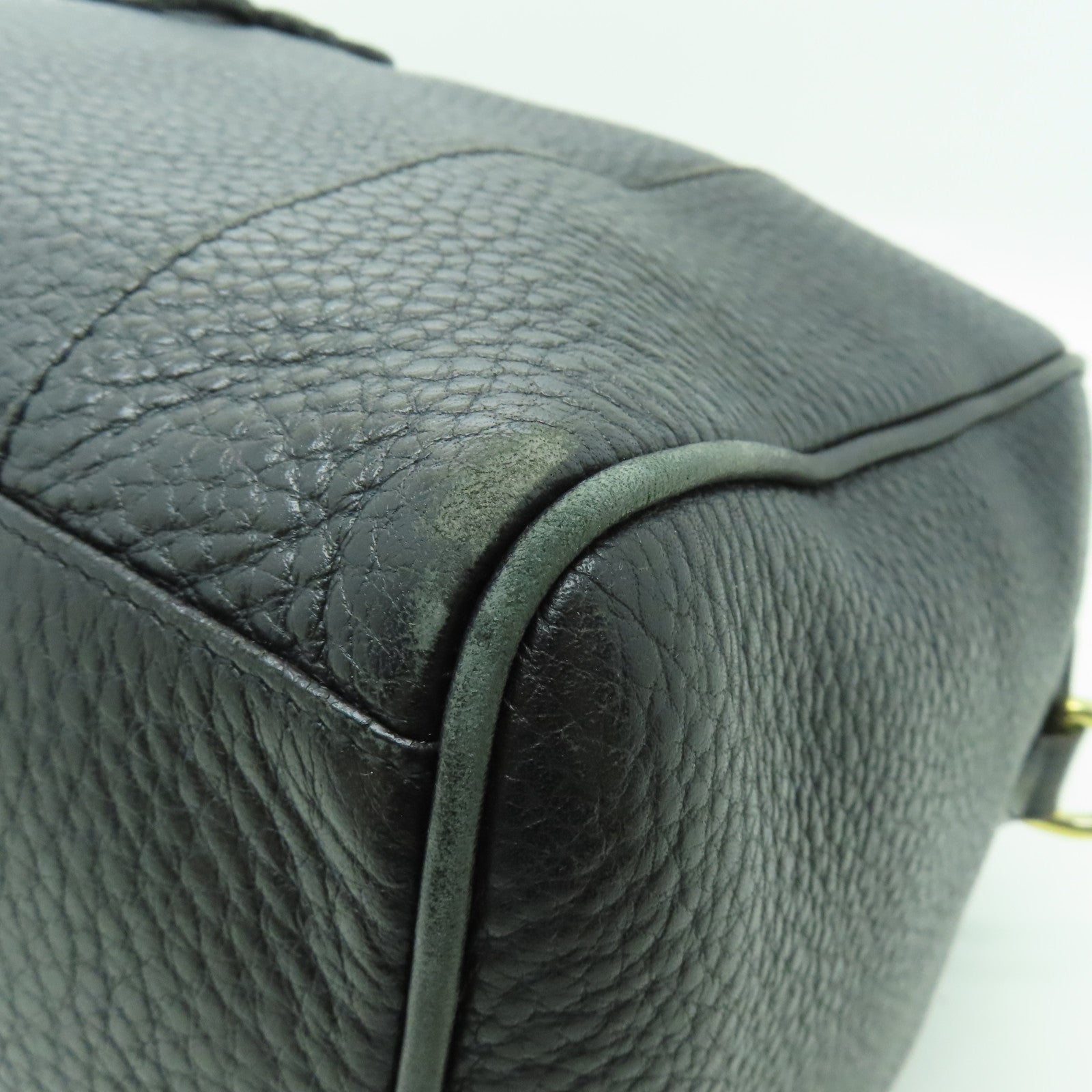 LOEWE 【清倉大減價】牛皮皮革Fusta 2 Way Shoulder金扣手挽肩背兩用袋黑色