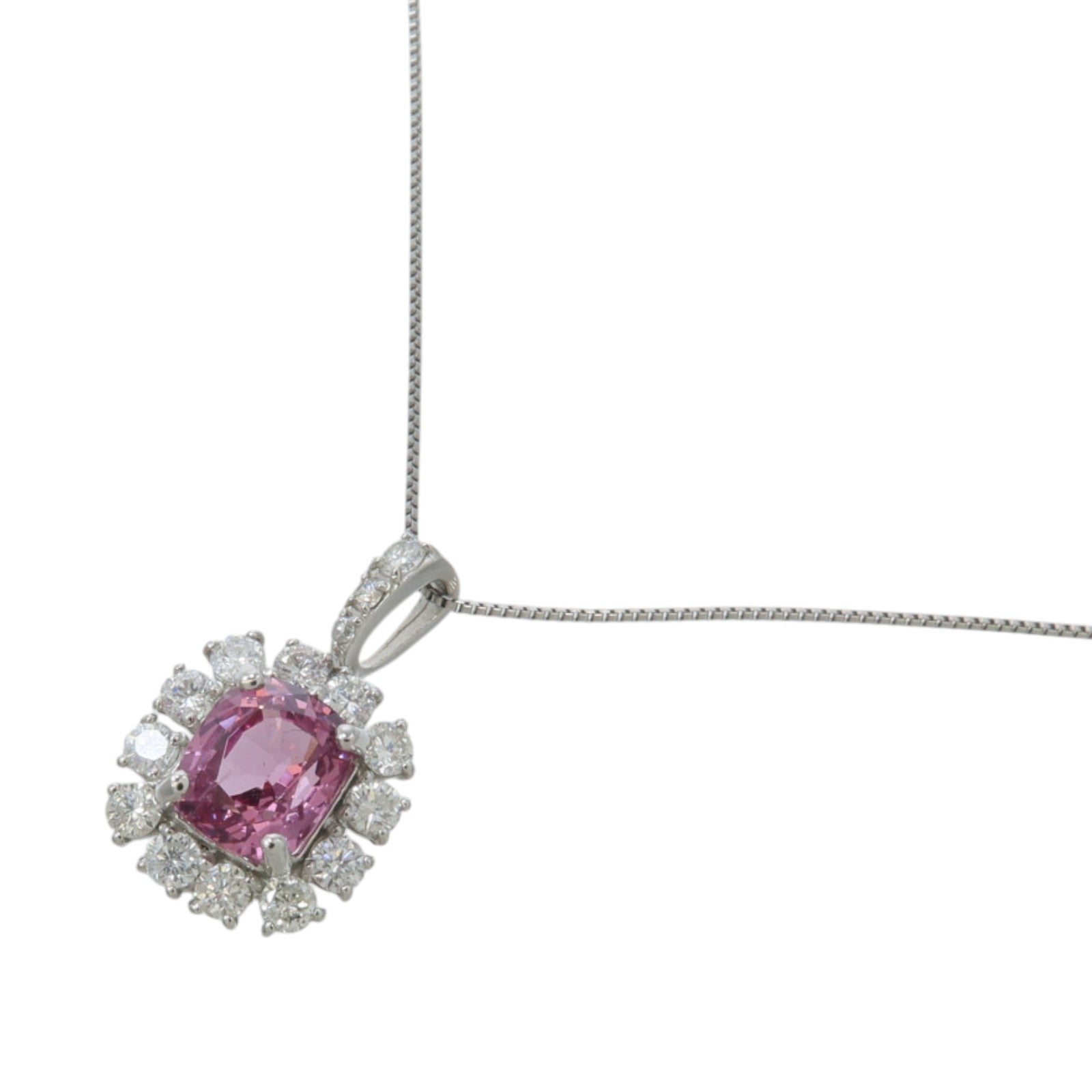 JEWELRY PT950/PT850鉑金Spinel Diamond Necklace尖晶石/鑽石項鍊