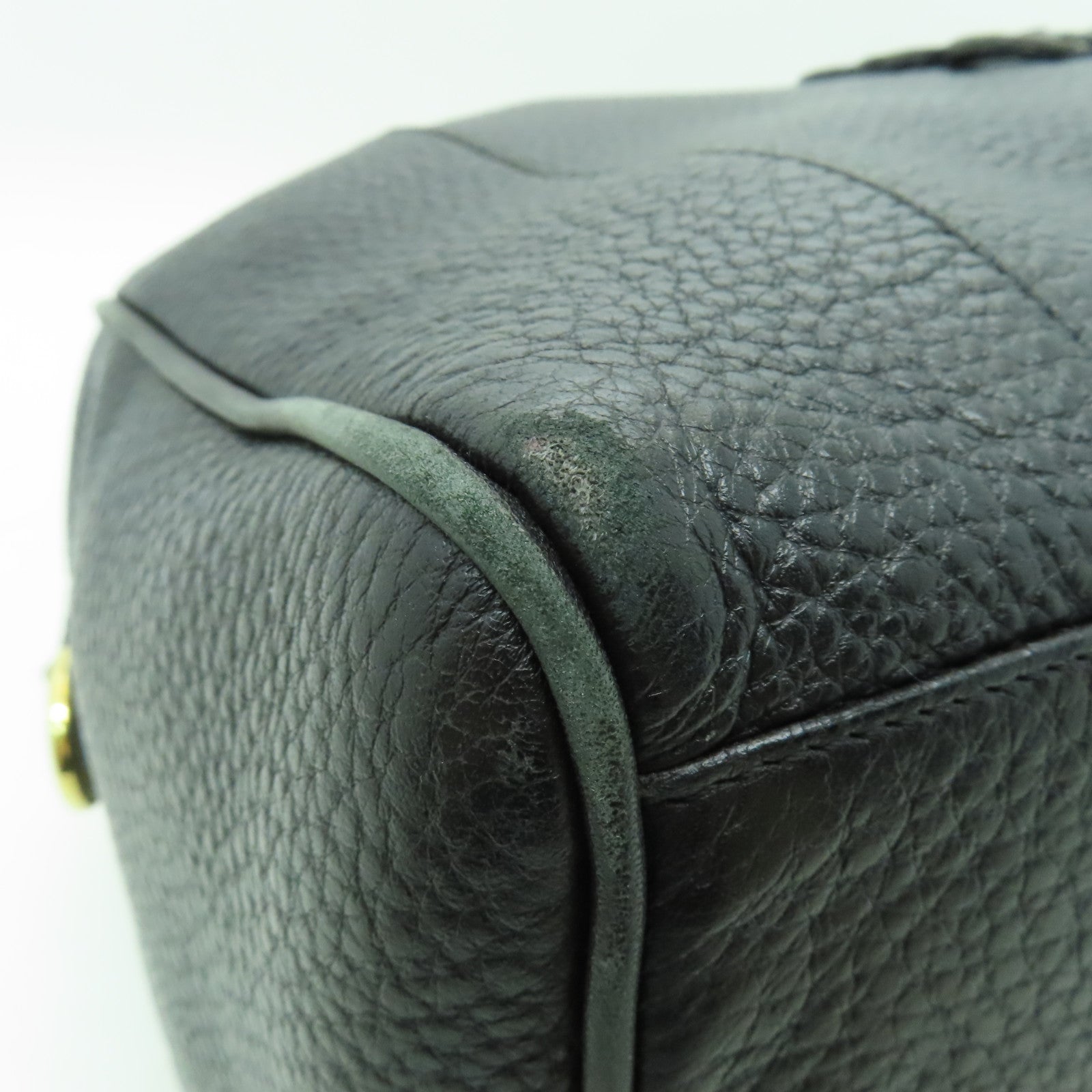 LOEWE 【清倉大減價】牛皮皮革Fusta 2 Way Shoulder金扣手挽肩背兩用袋黑色