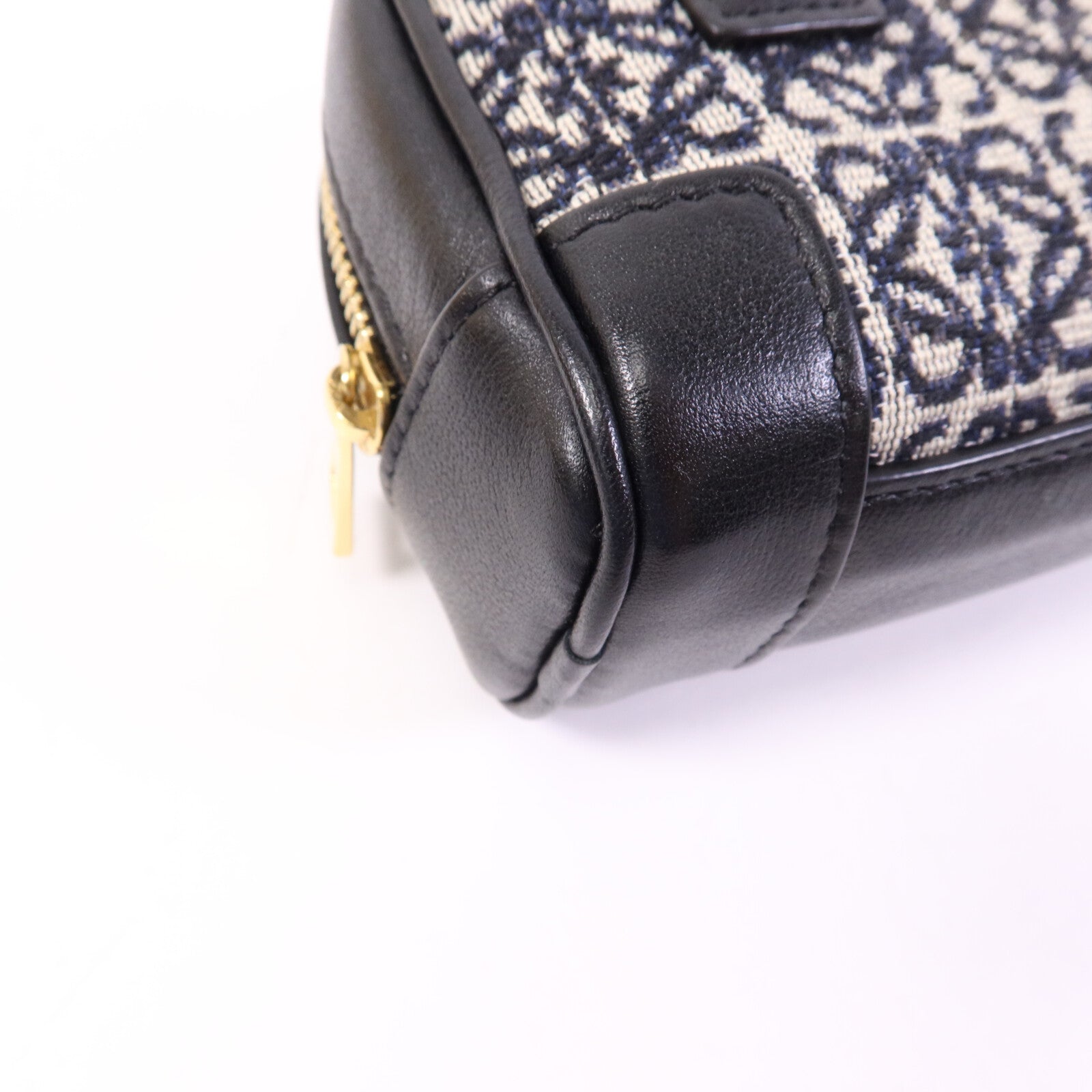 LOEWE 帆布Amazona Nano金扣鏈帶手挽肩背袋兩用袋