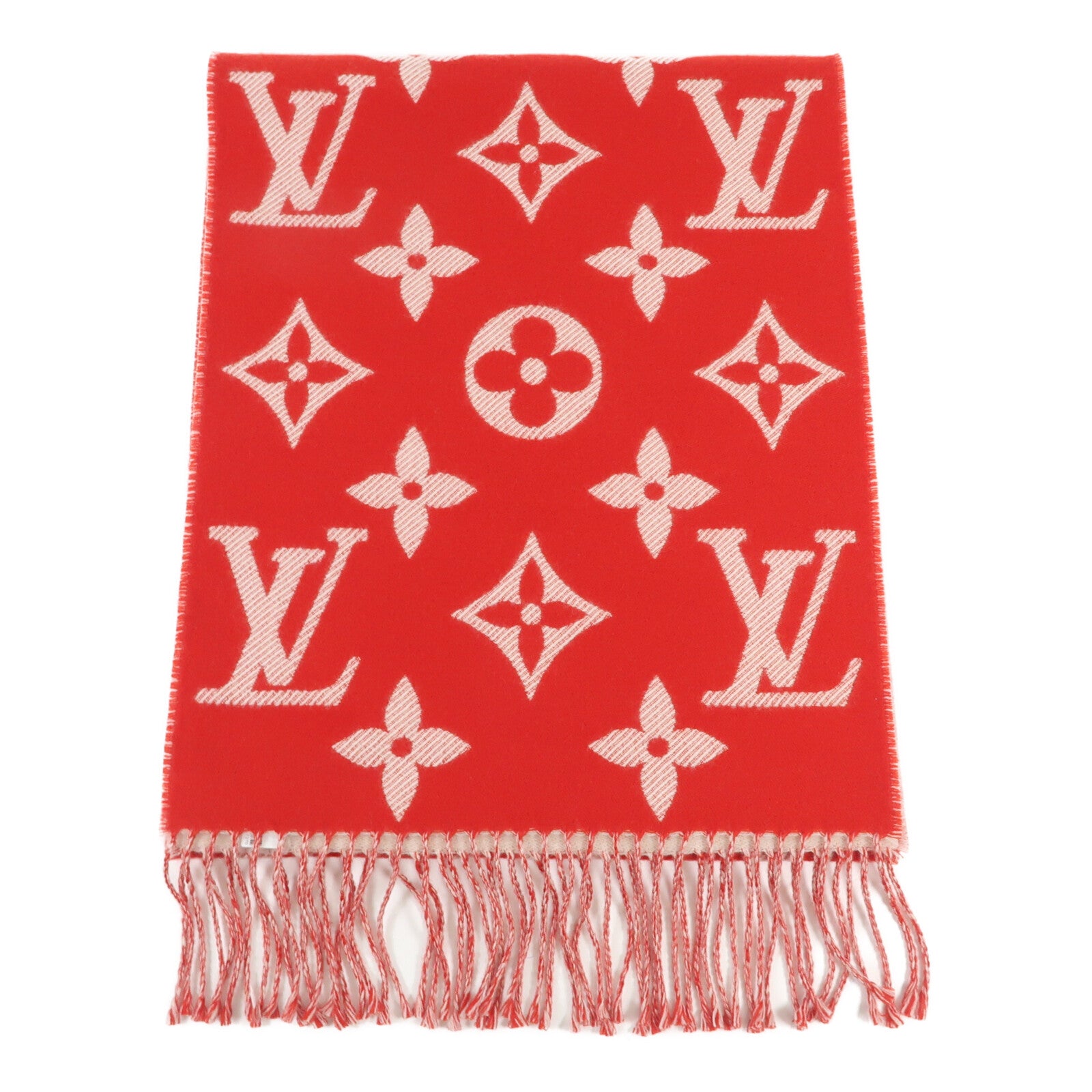LOUIS VUITTON 羊絨Cashmere Muffler圍巾