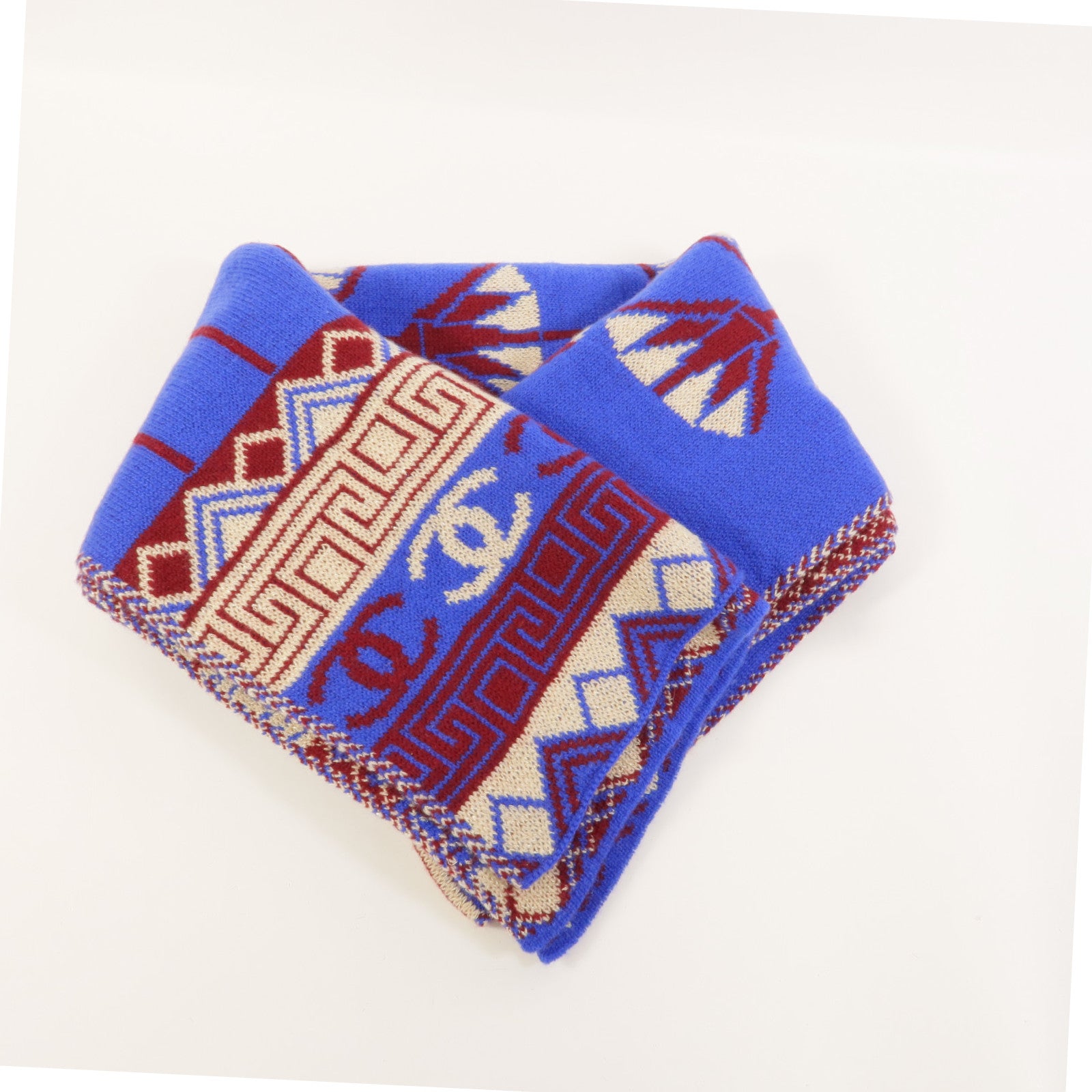 CHANEL Cashmere/Viscose/Met Scarf 圍巾