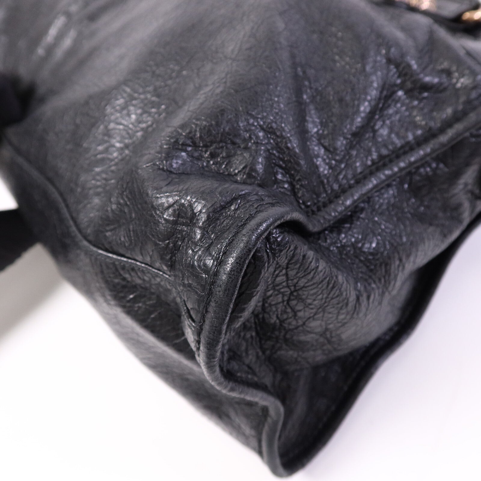 BALENCIAGA 羊皮皮革Giant City金扣手挽肩背兩用袋
