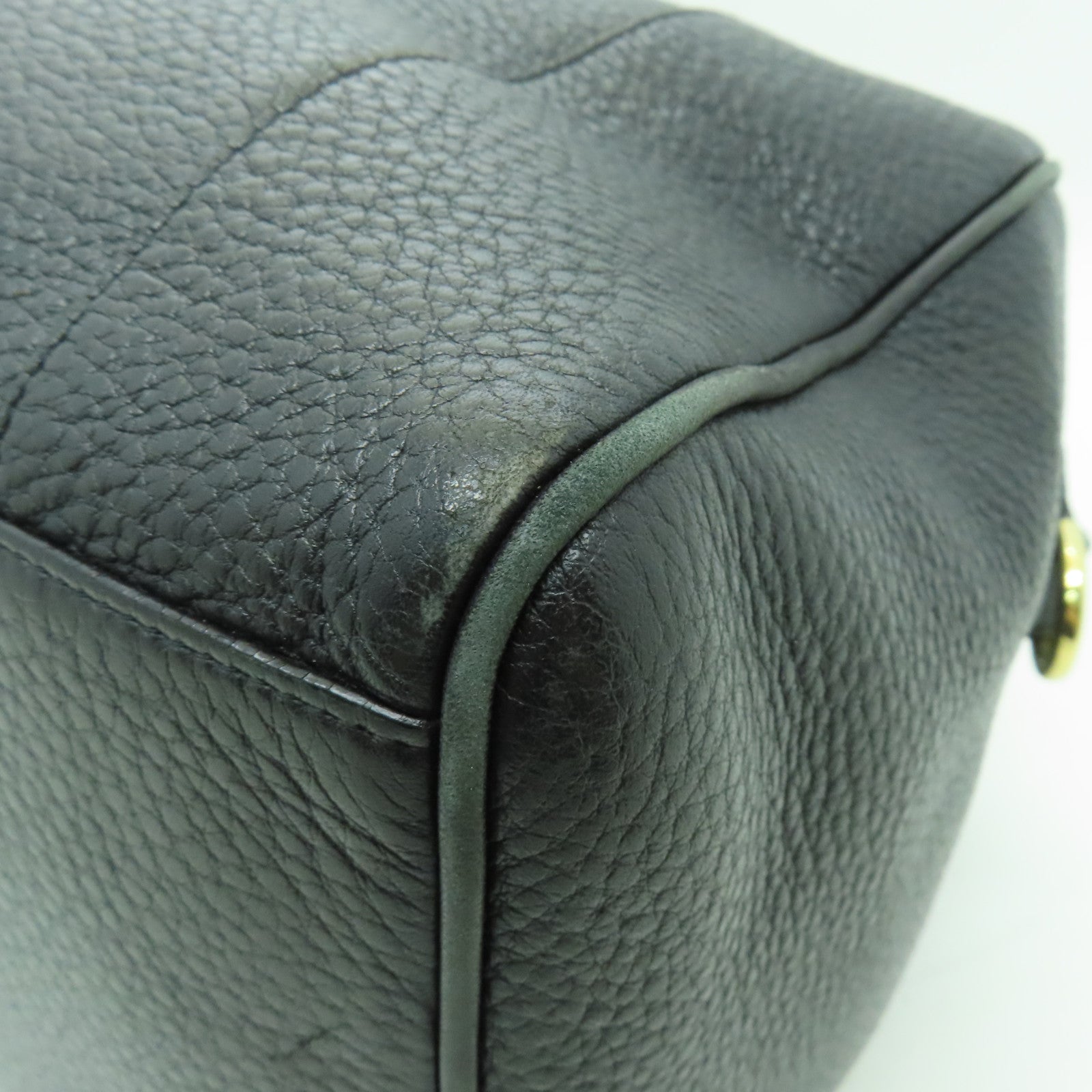 LOEWE 【清倉大減價】牛皮皮革Fusta 2 Way Shoulder金扣手挽肩背兩用袋黑色