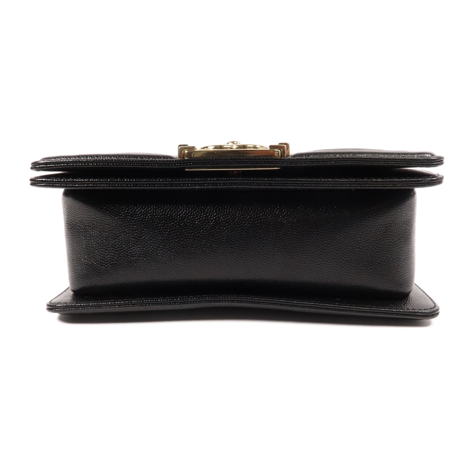 CHANEL 牛皮皮革Boy 20cm金扣鏈帶肩背袋