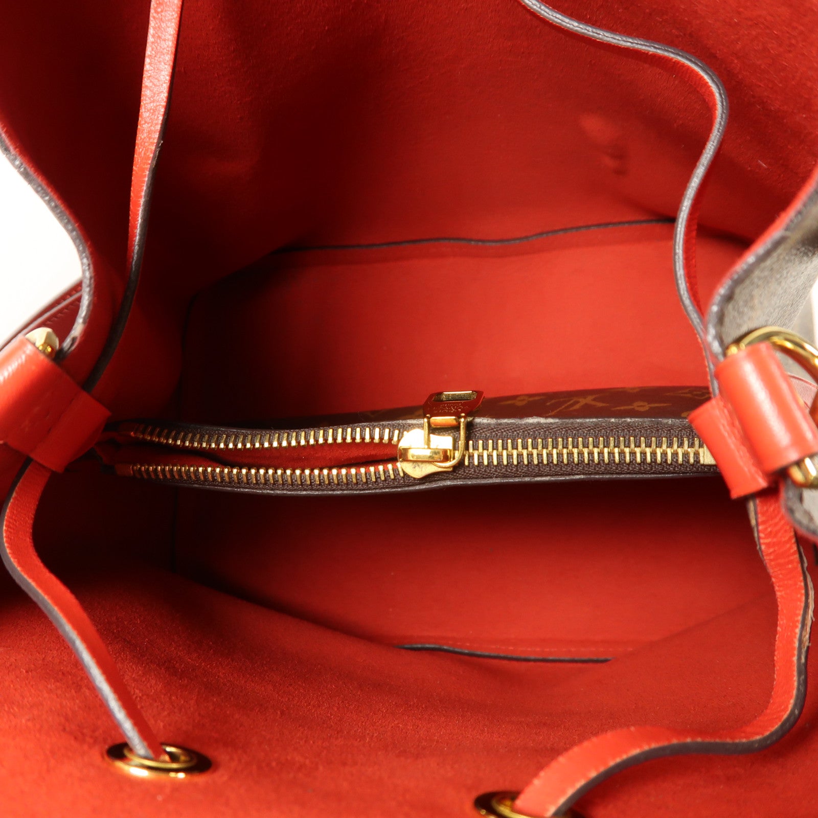 LOUIS VUITTON Monogram Neo Noe Bucket Bag金扣肩背袋Coquelicot
