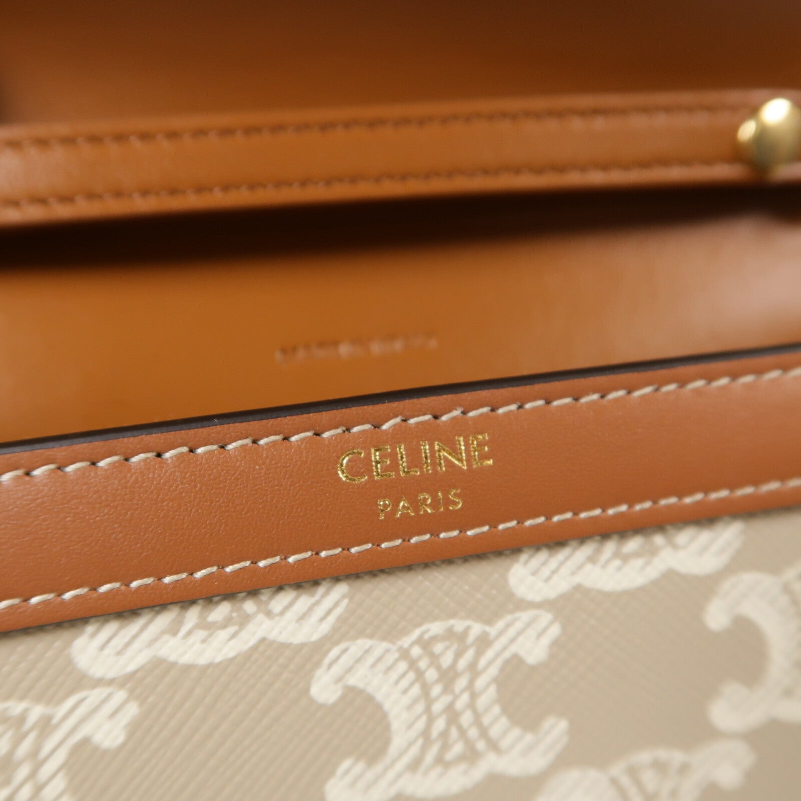 CELINE 塗層帆布Wallet on Chain Margo鏈帶肩背袋