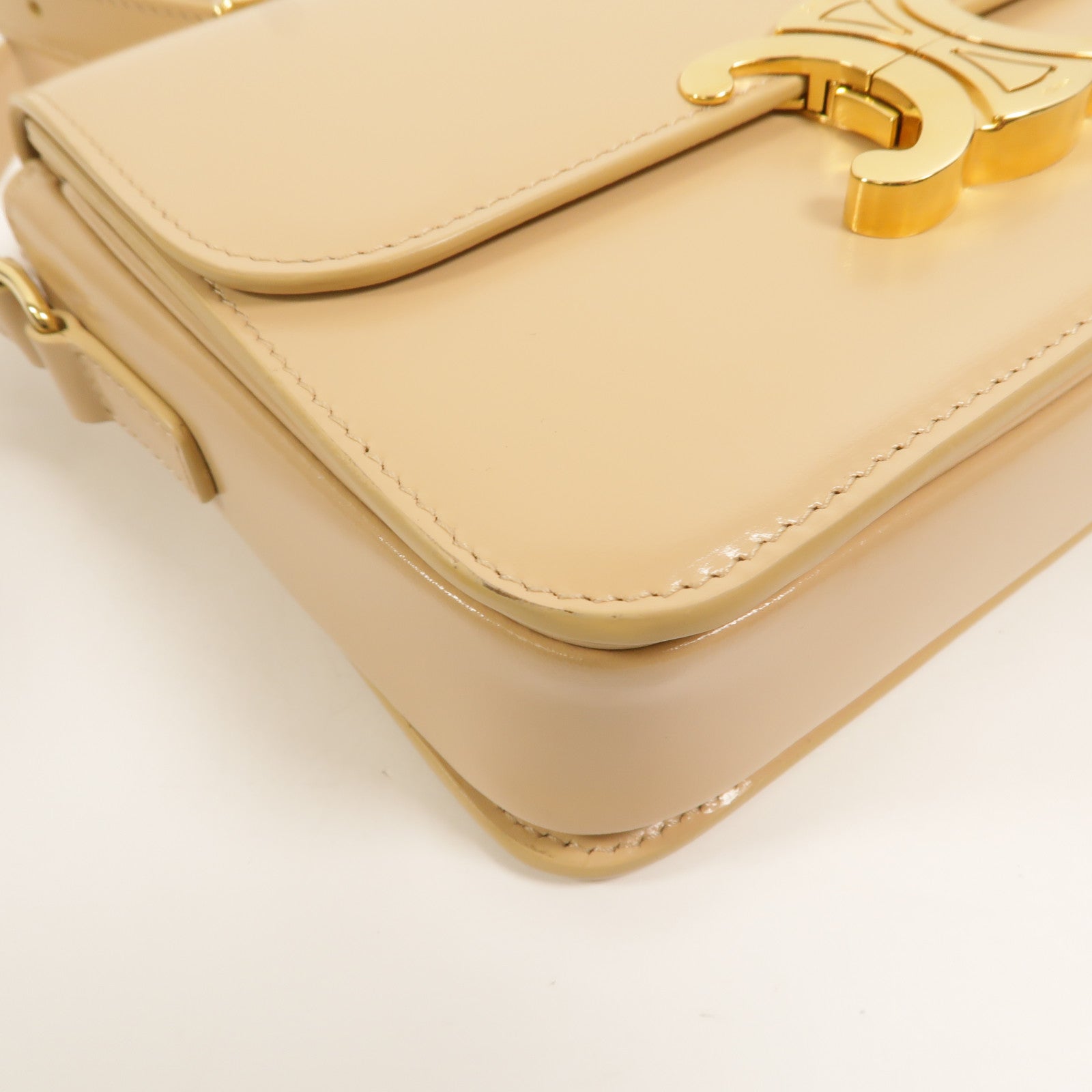 CELINE 牛皮皮革Teen Triomphe肩背袋
