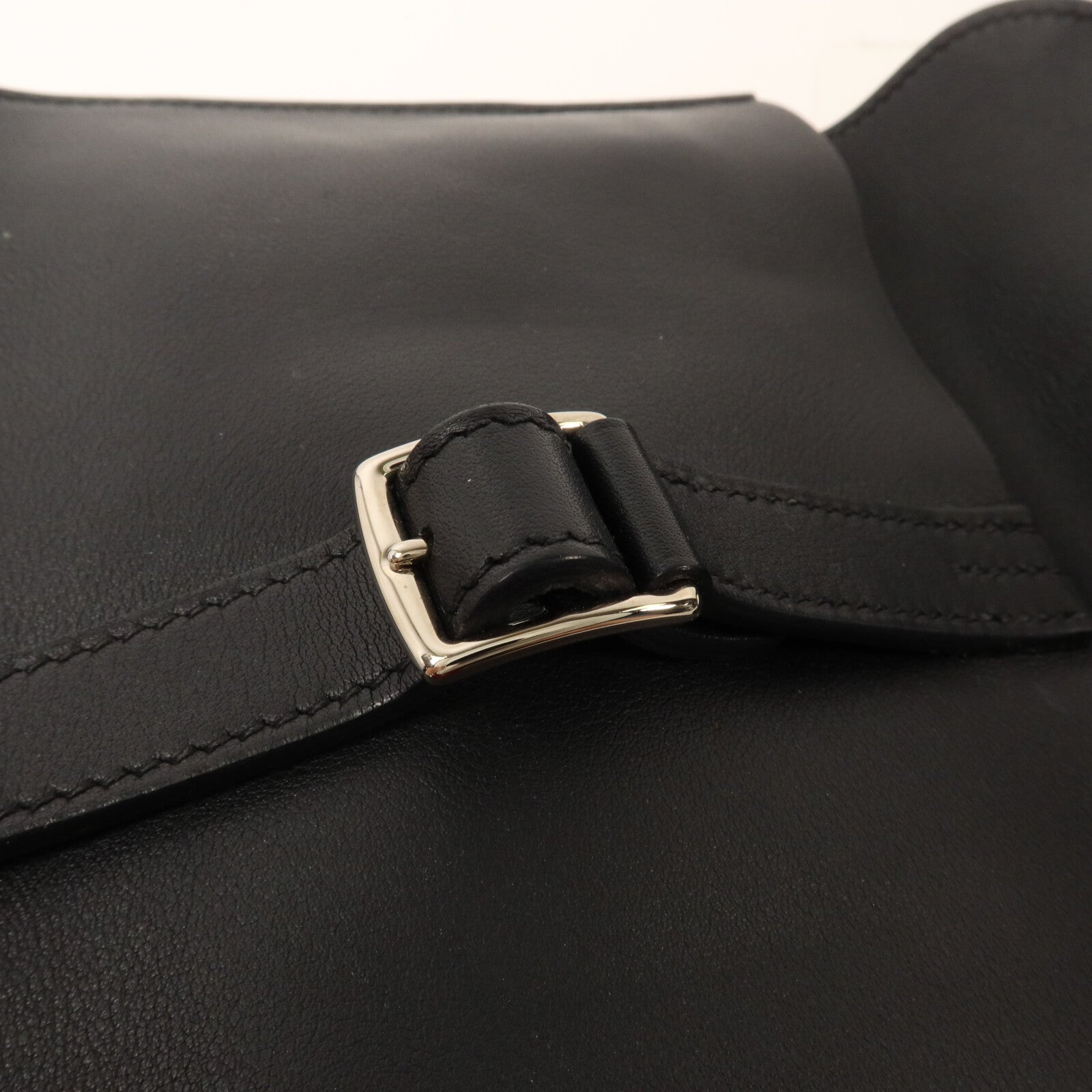 HERMES Swift皮革Mini Halzan手挽肩背兩用袋Noir