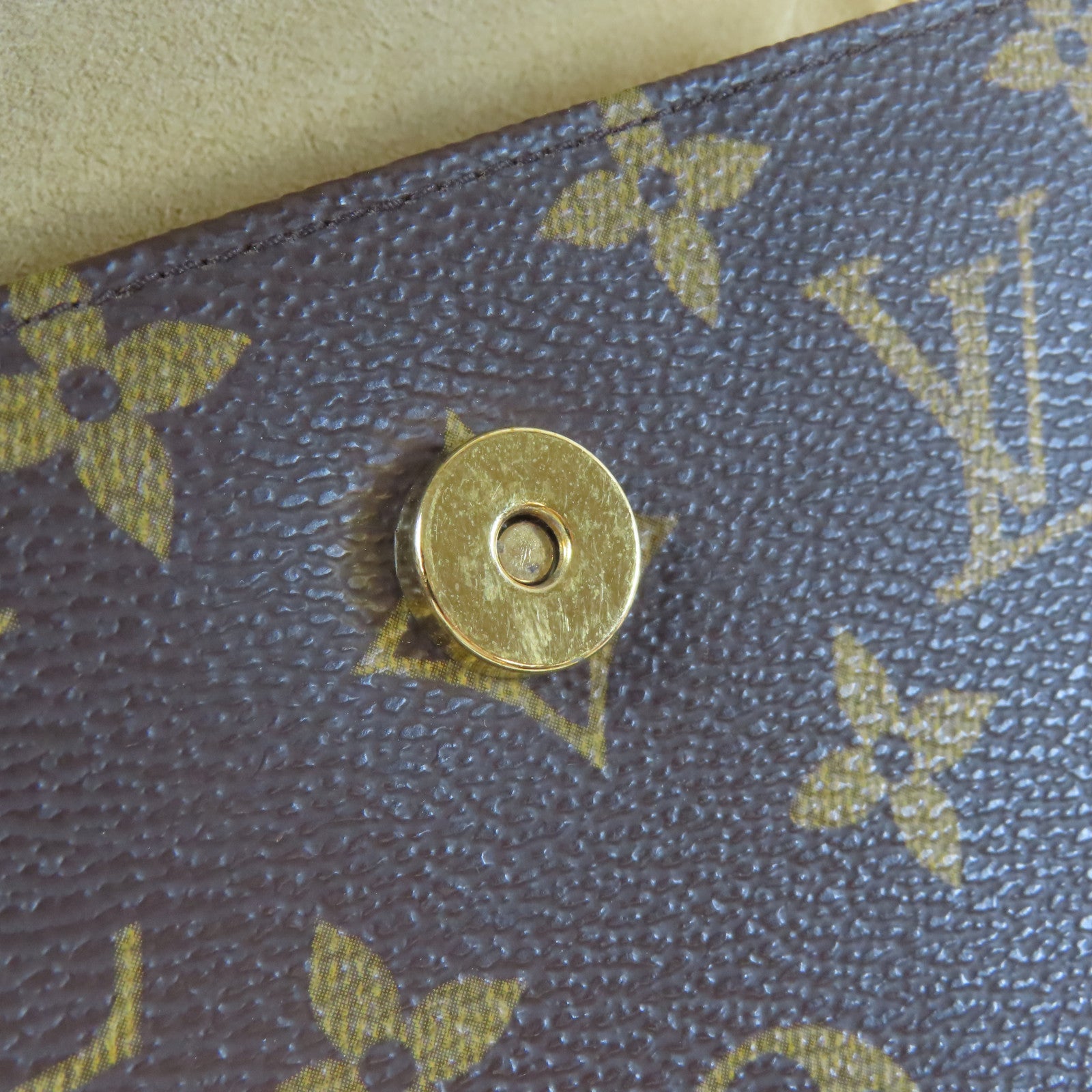 LOUIS VUITTON Monogram Pochette Florentine金扣腰包啡色