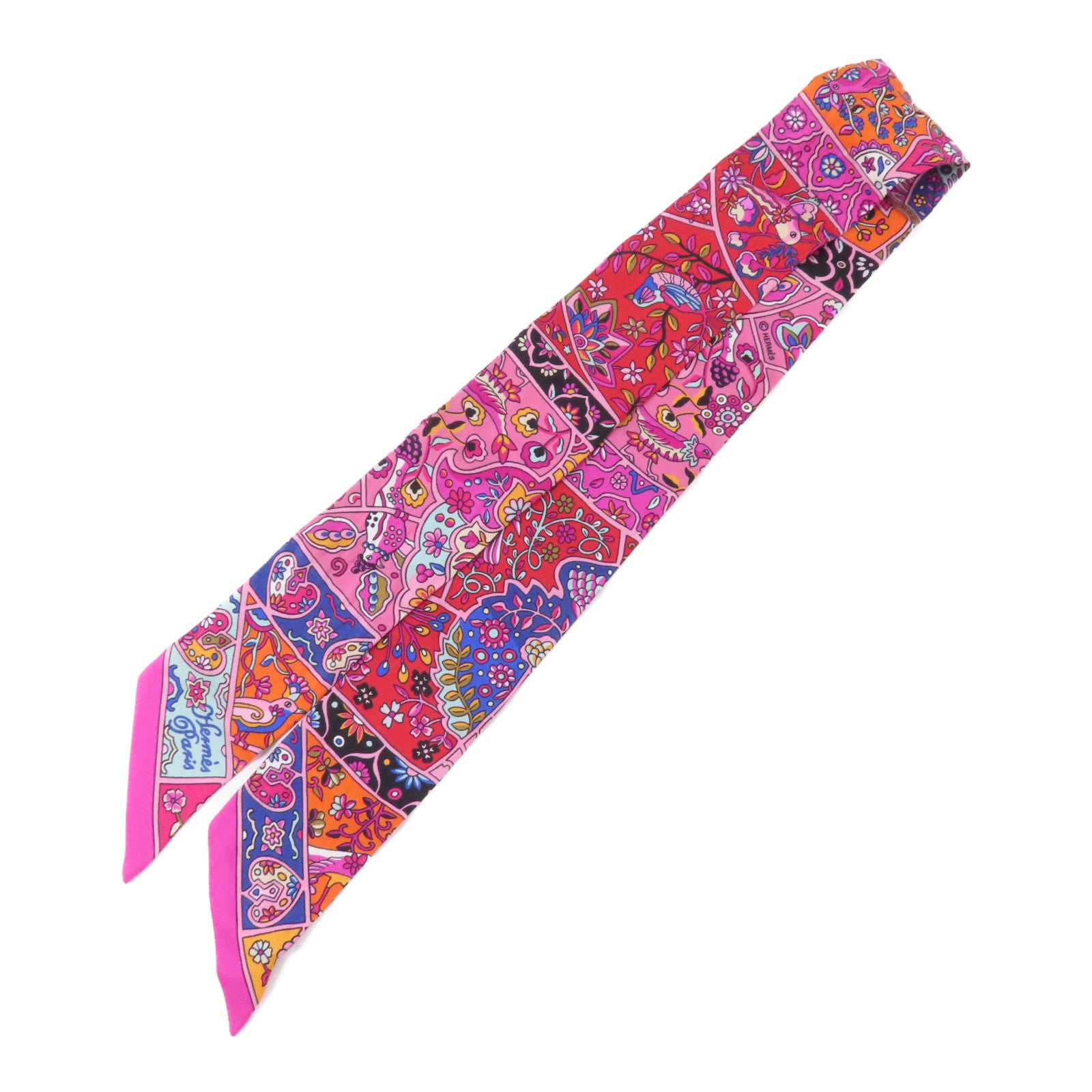 HERMES 絲質Twilly絲巾