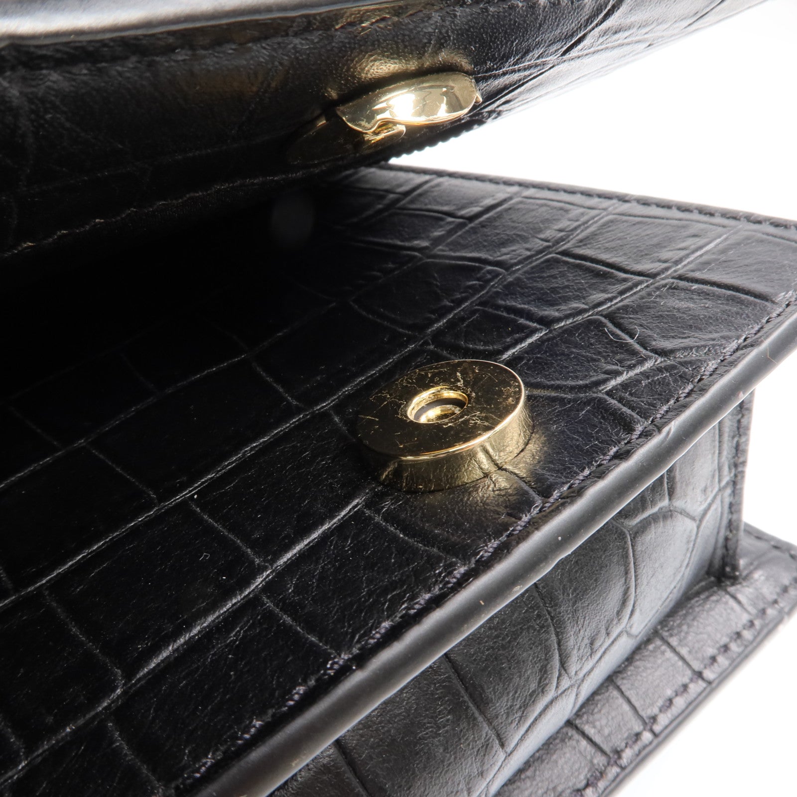 MARC BY MARC JACOBS 牛皮皮革Chain Shoulder Bag金扣鏈帶肩背袋