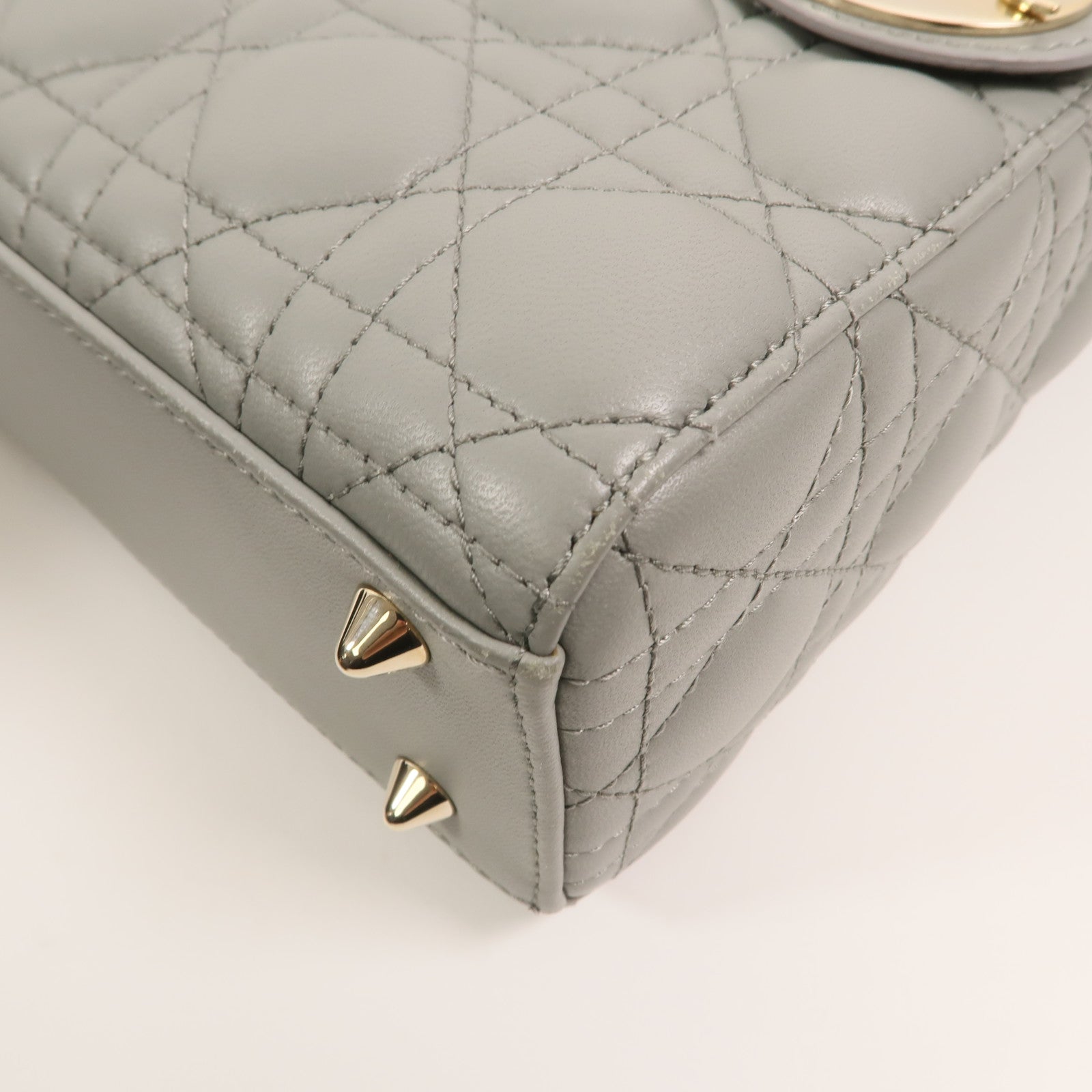 Dior 羊皮皮革Small Lady Dior My ABCDior Bag手挽肩背兩用袋