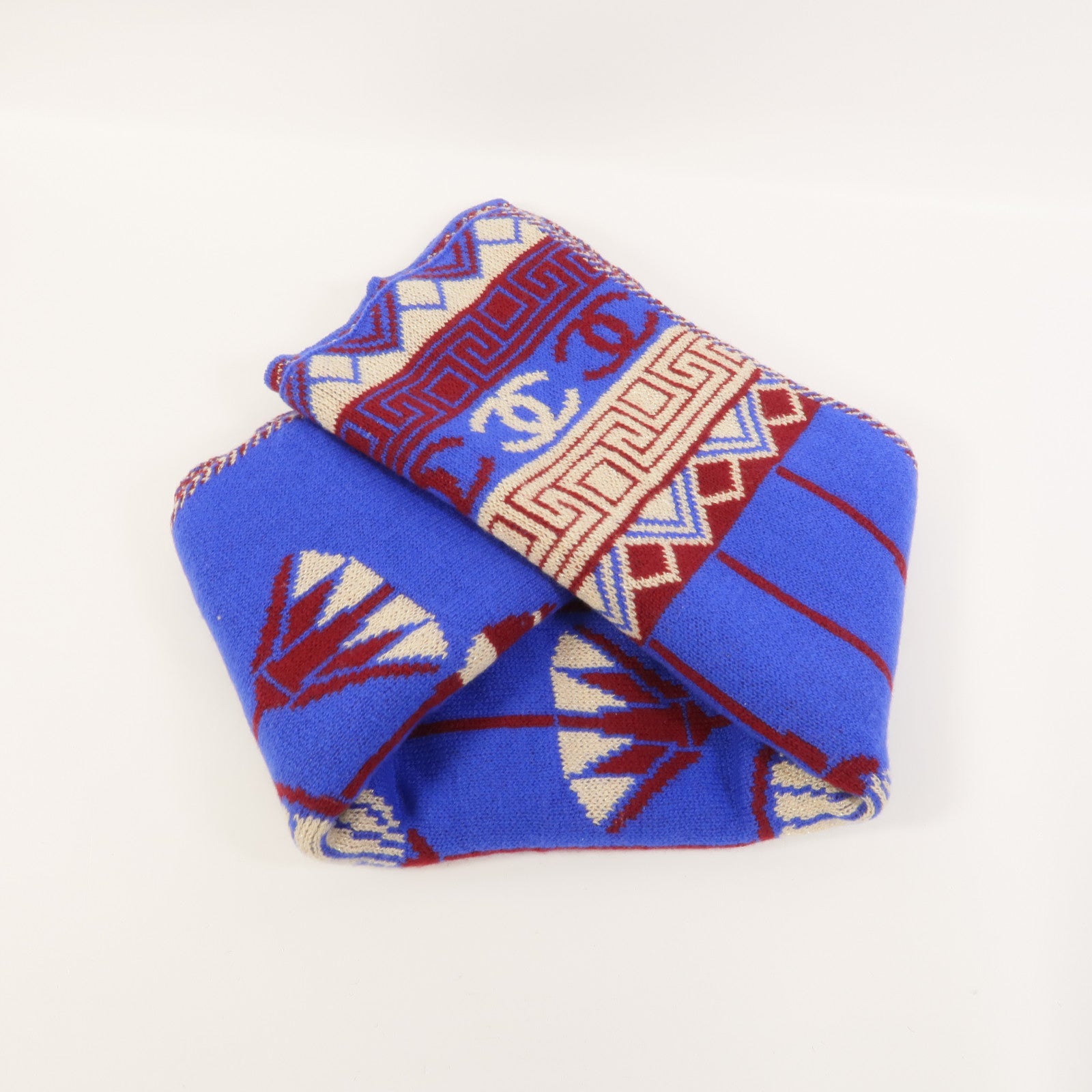 CHANEL Cashmere/Viscose/Met Scarf 圍巾