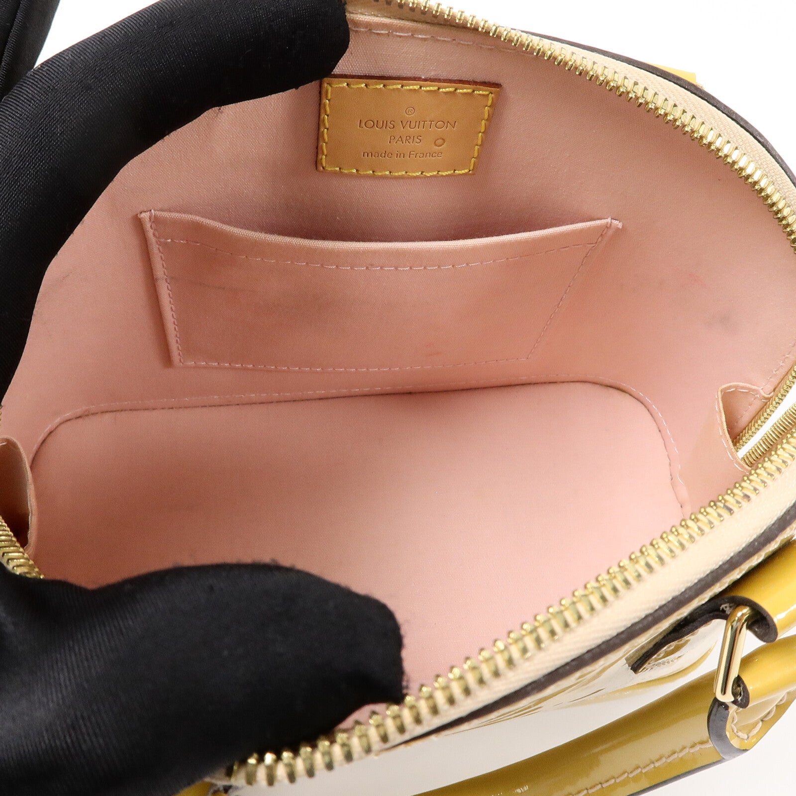LOUIS VUITTON Monogram Vernis Alma BB手挽肩背兩用袋