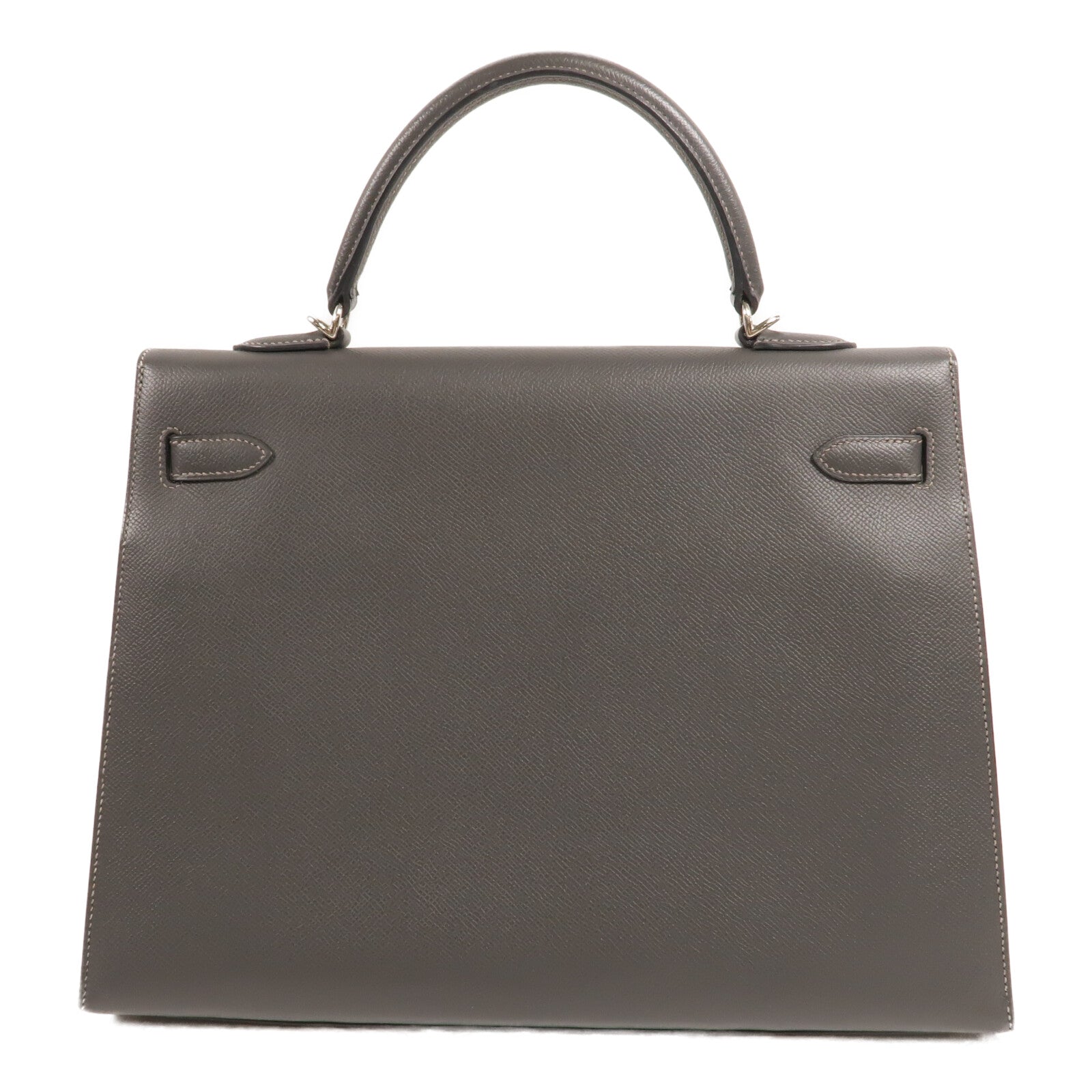 HERMES Epsom皮革Kelly 35手挽肩背兩用袋Graphite