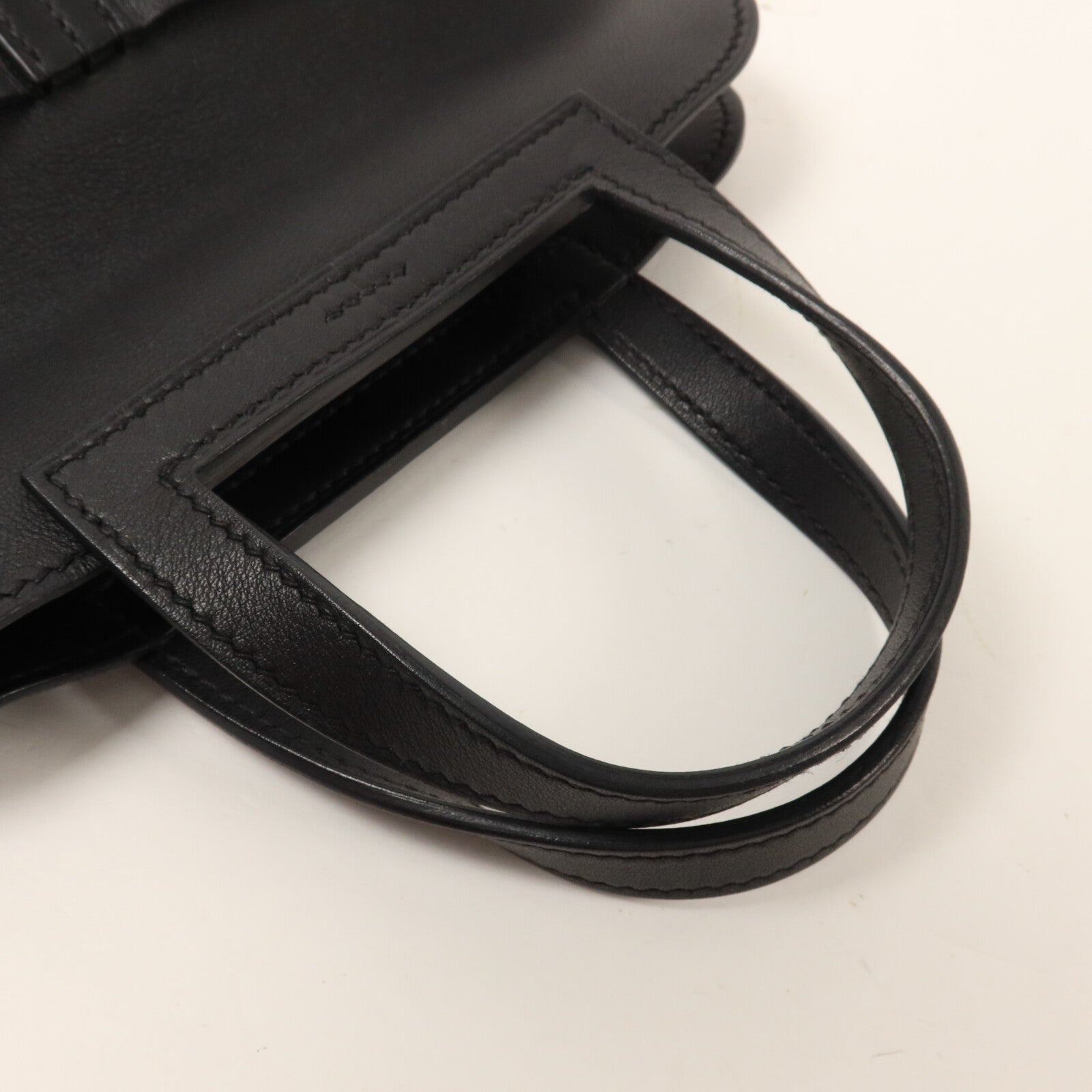 HERMES Swift皮革Mini Halzan手挽肩背兩用袋Noir